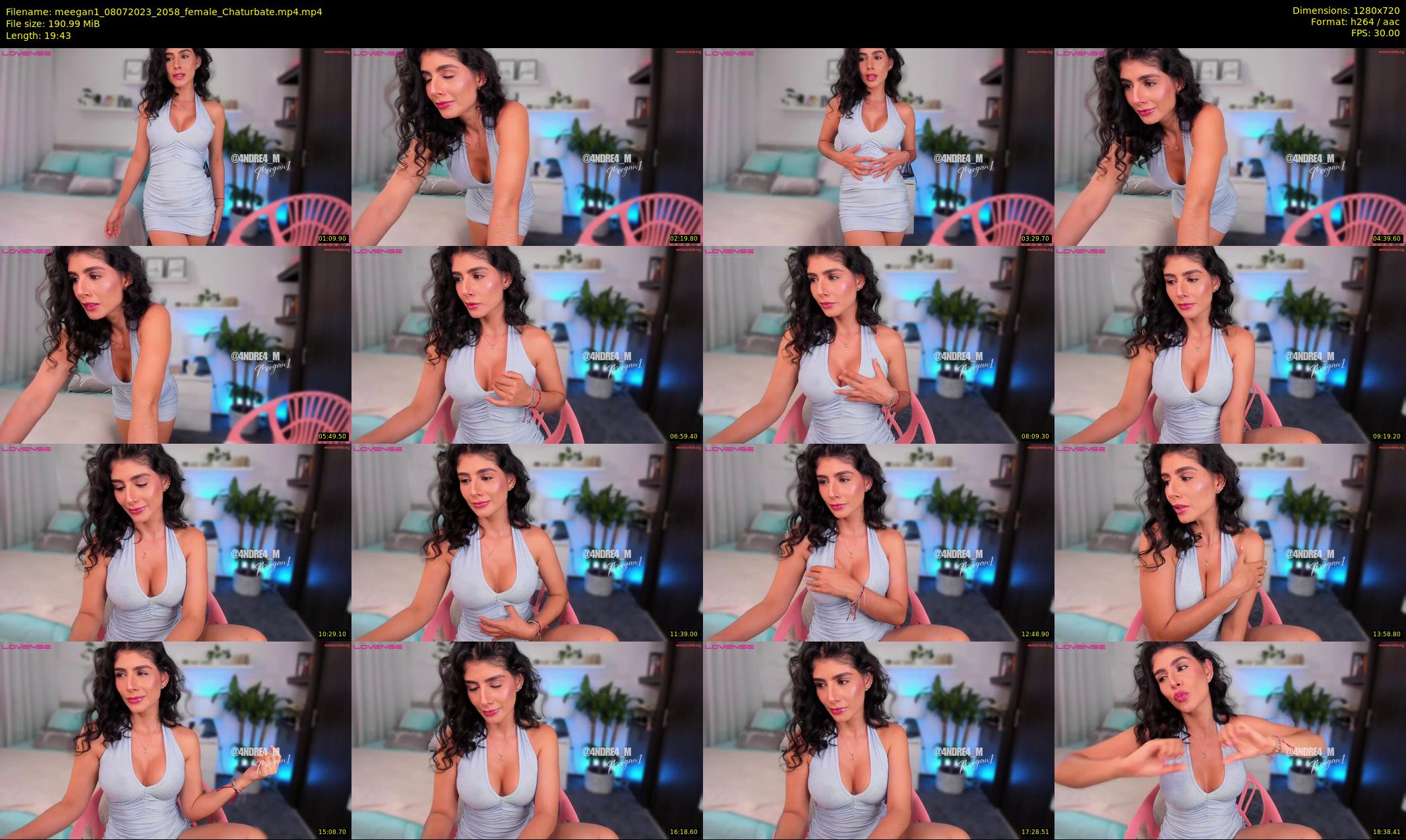 meegan1 — 20 minute Chaturbate female cam show recording, 720p, Jul 8, 2023