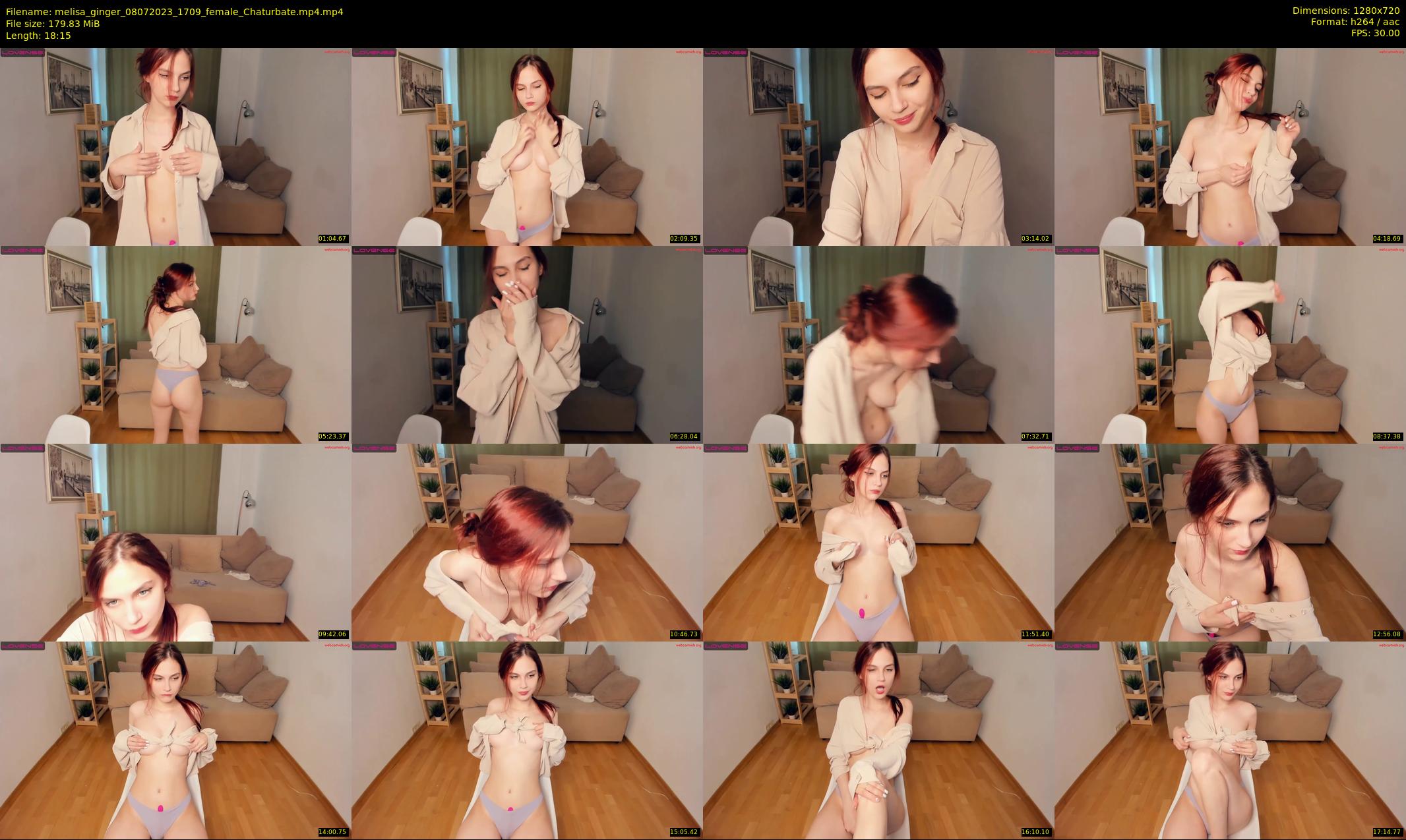 melisa_ginger — 19 minute Chaturbate female cam show recording, 720p, Jul 8, 2023