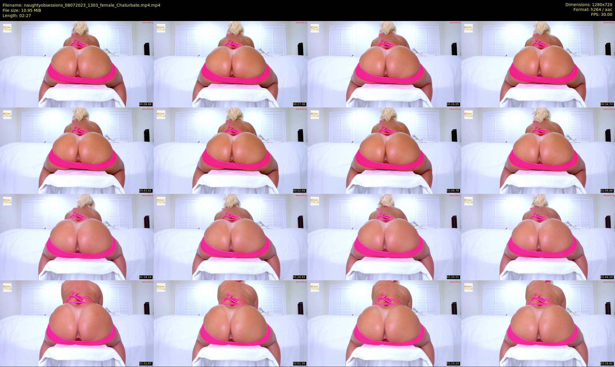 naughtyobsessions — 3 minute Chaturbate female cam show recording, 720p, Jul 8, 2023