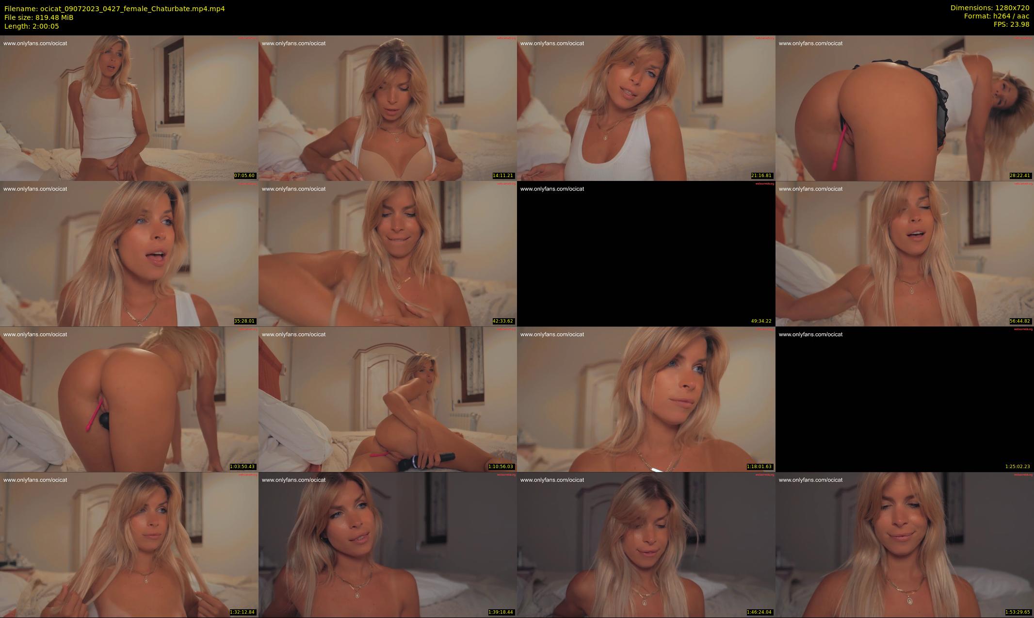 ocicat — 121 minute Chaturbate female cam show recording, 720p, Jul 9, 2023