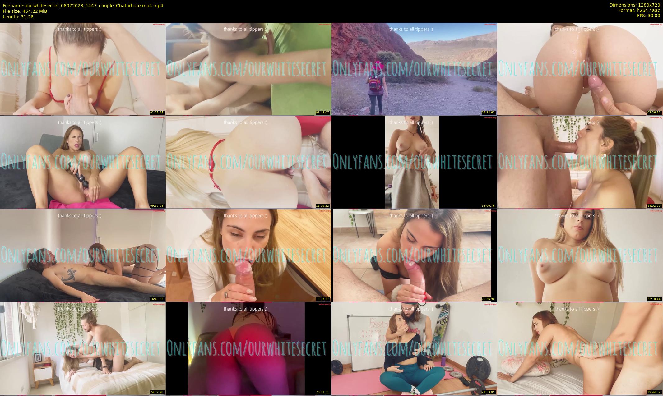 ourwhitesecret — 32 minute Chaturbate couple cam show recording, 720p, Jul 8, 2023