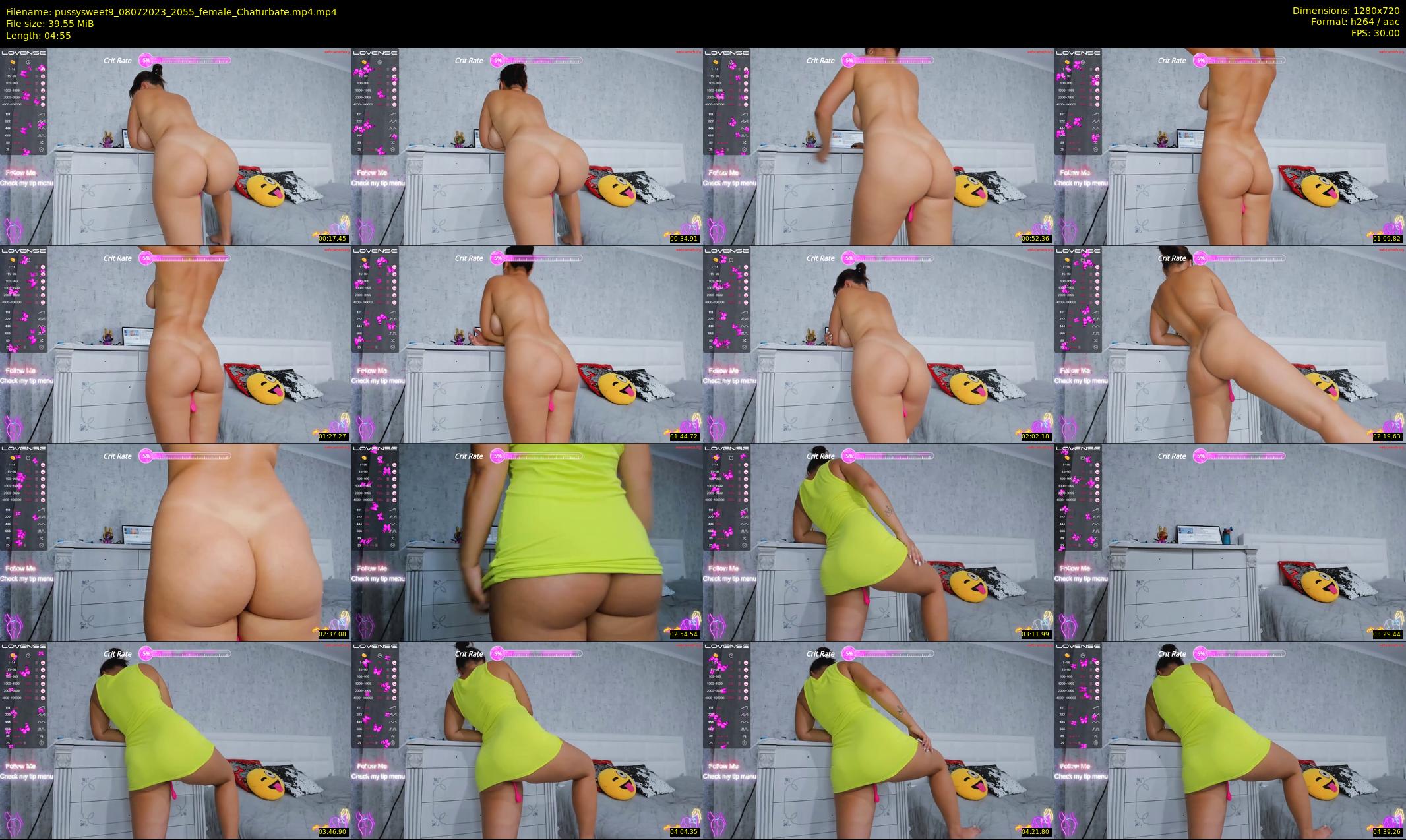 pussysweet9 — 5 minute Chaturbate female cam show recording, 720p, Jul 8, 2023