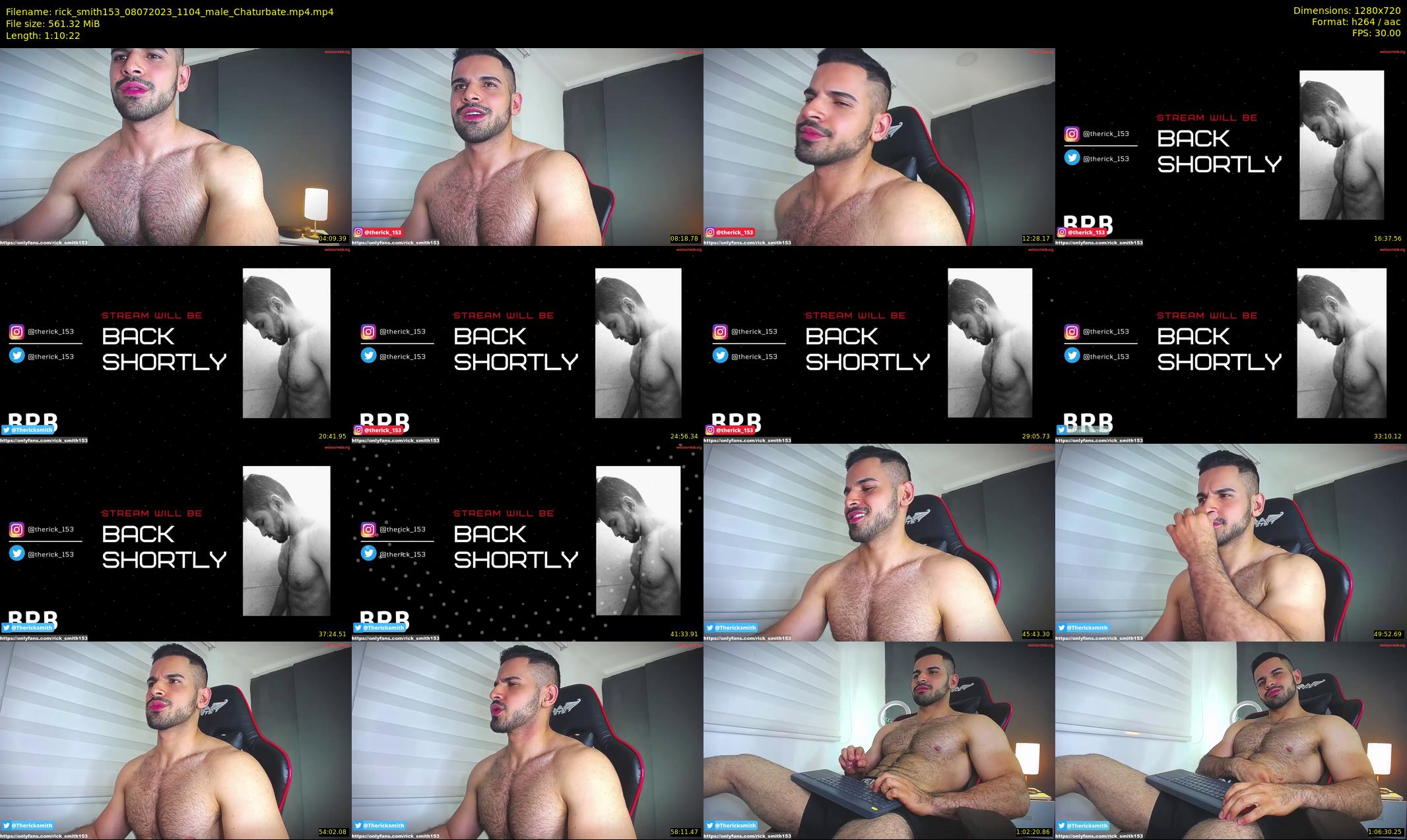 rick_smith153 — 71 minute Chaturbate male cam show recording, 720p, Jul 8, 2023
