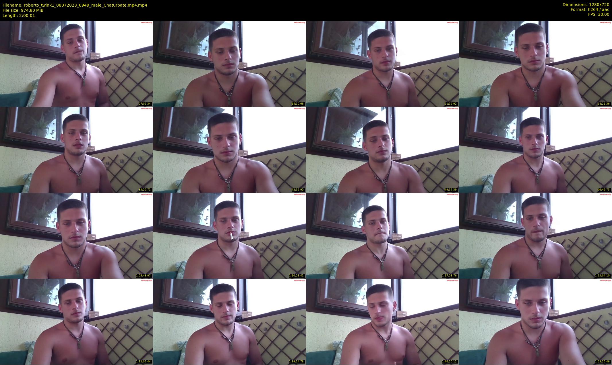 roberto_twink1 — 121 minute Chaturbate male cam show recording, 720p, Jul 8, 2023