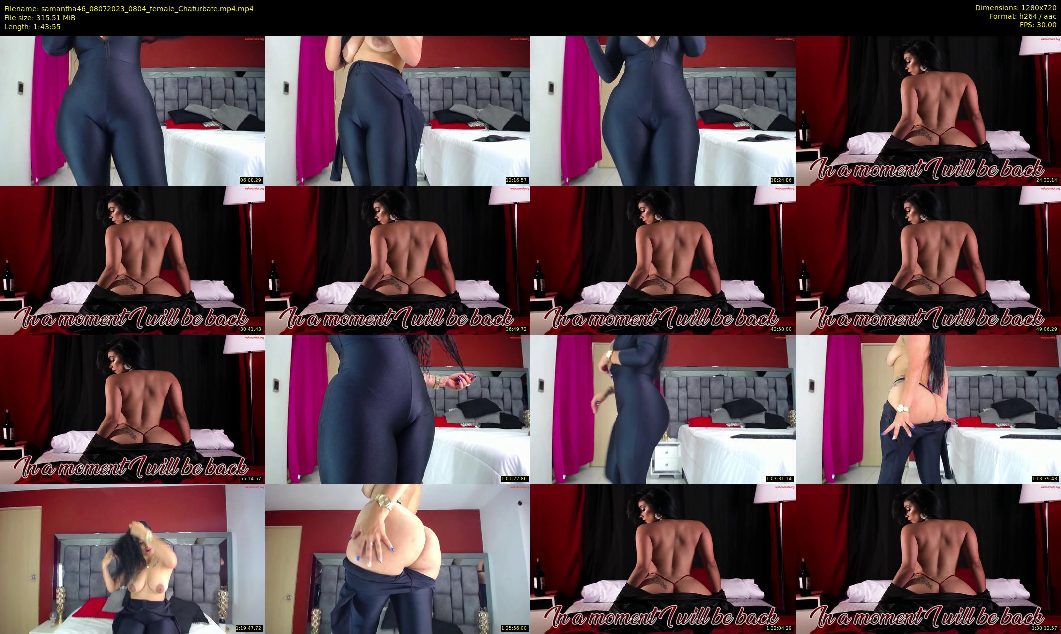 samantha46 — 104 minute Chaturbate female cam show recording, 720p, Jul 8, 2023