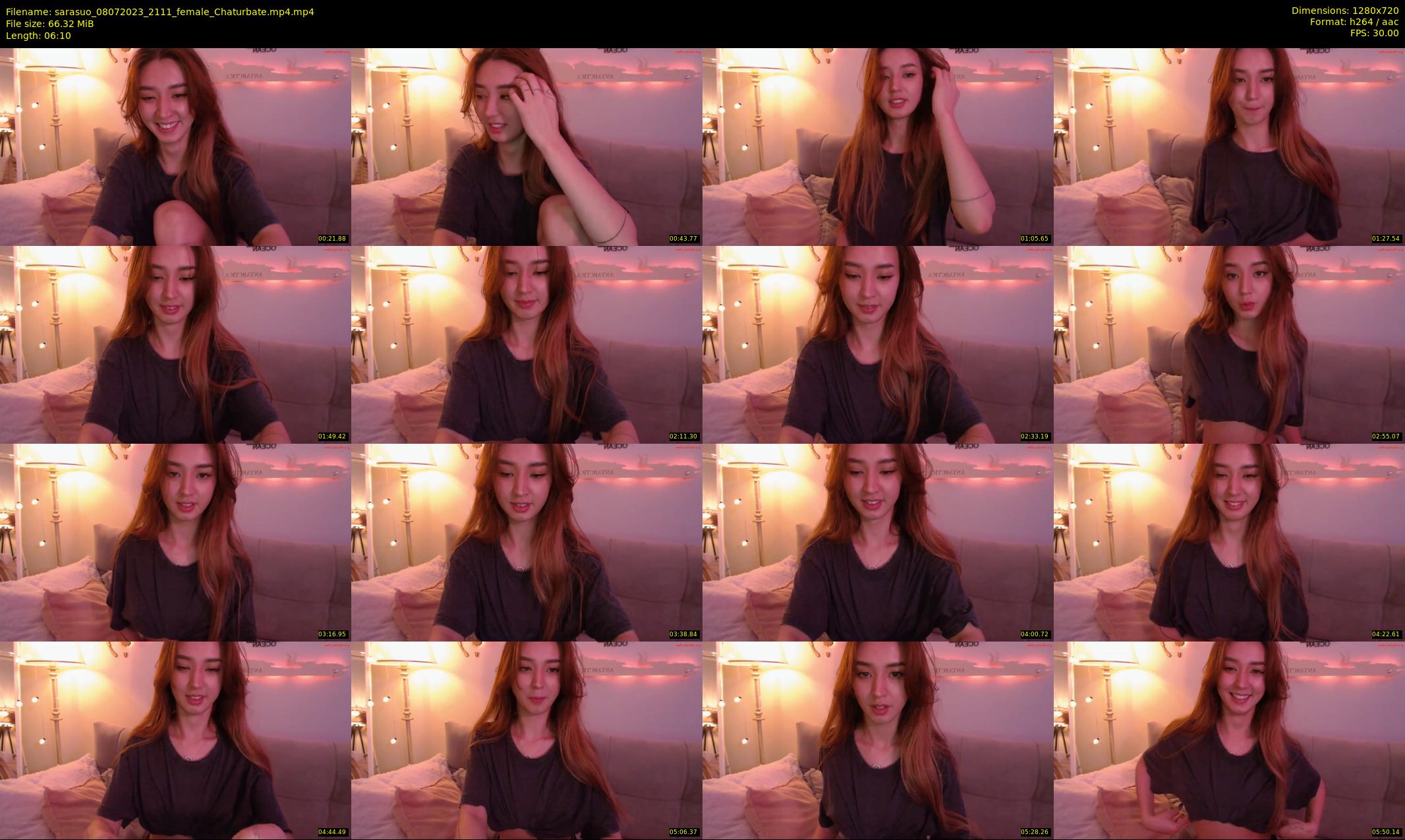 sarasuo — 7 minute Chaturbate female cam show recording, 720p, Jul 8, 2023