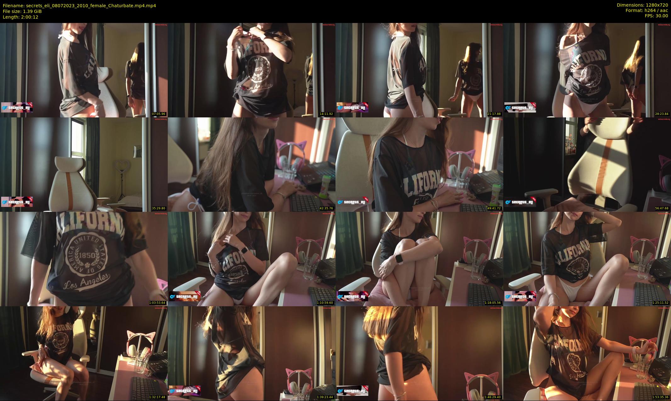 secrets_eli — 121 minute Chaturbate female cam show recording, 720p, Jul 8, 2023