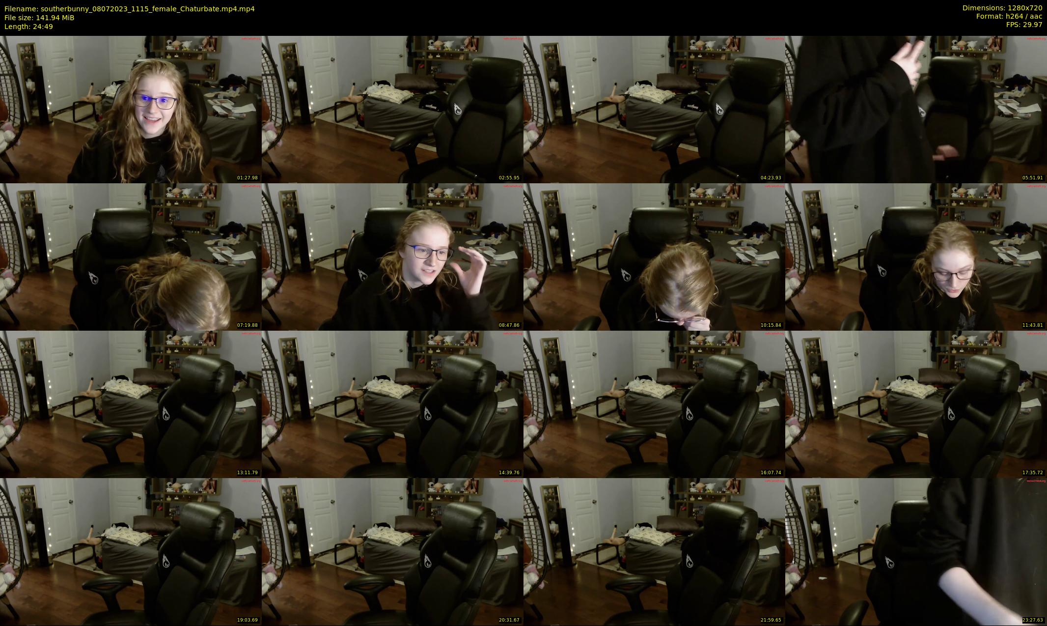 southerbunny — 25 minute Chaturbate female cam show recording, 720p, Jul 8, 2023