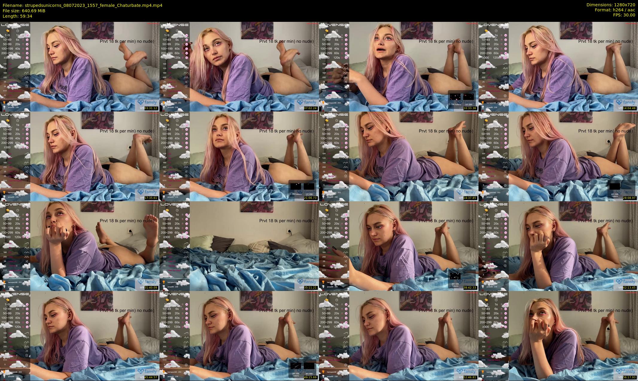 strupedsunicorns — 60 minute Chaturbate couple cam show recording, 720p, Jul 8, 2023