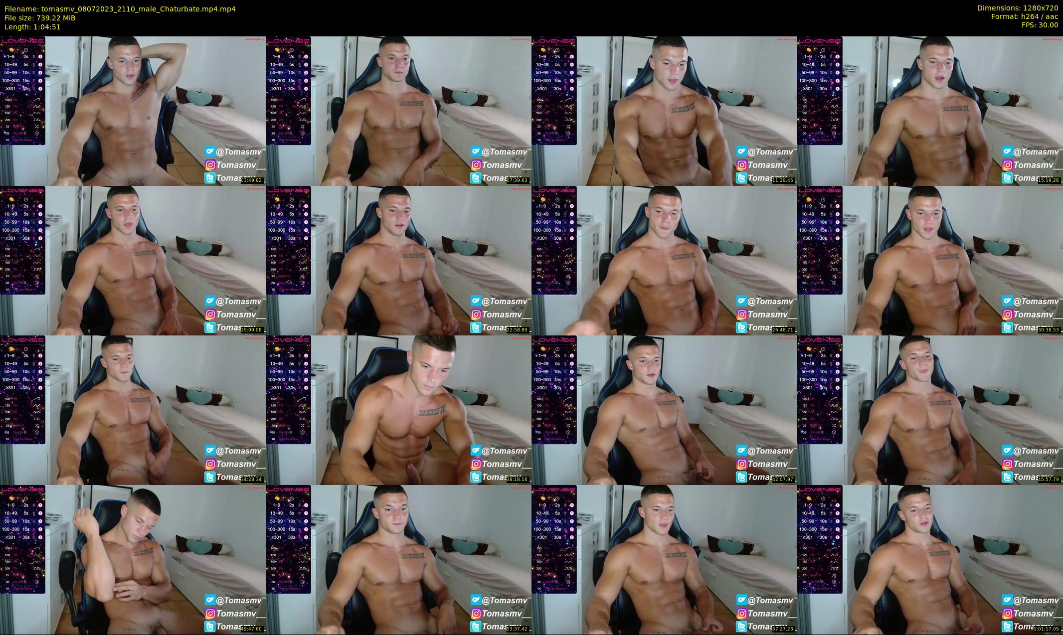 tomasmv — 65 minute Chaturbate male cam show recording, 720p, Jul 8, 2023