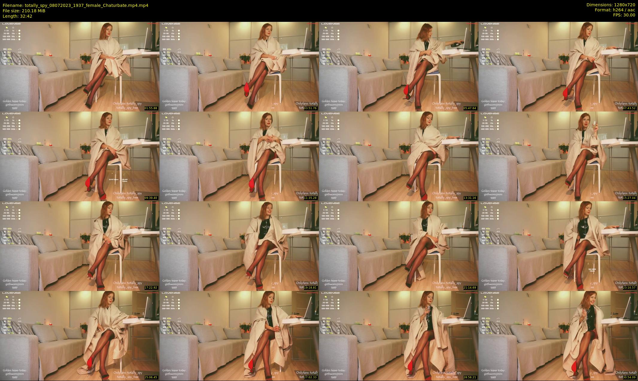 totally_spy — 33 minute Chaturbate female cam show recording, 720p, Jul 8, 2023