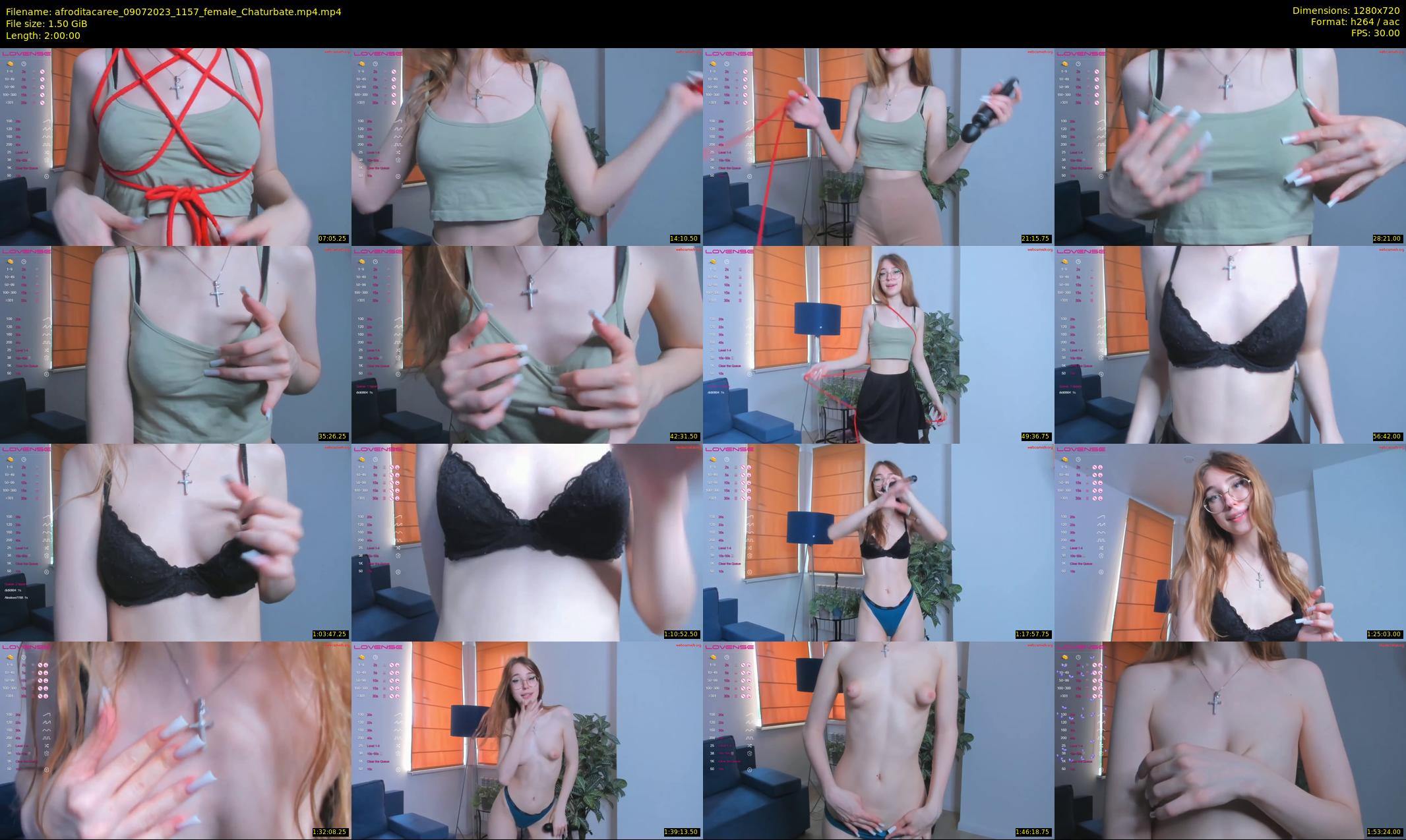 afroditacaree — 120 minute Chaturbate female cam show recording, 720p, Jul 9, 2023