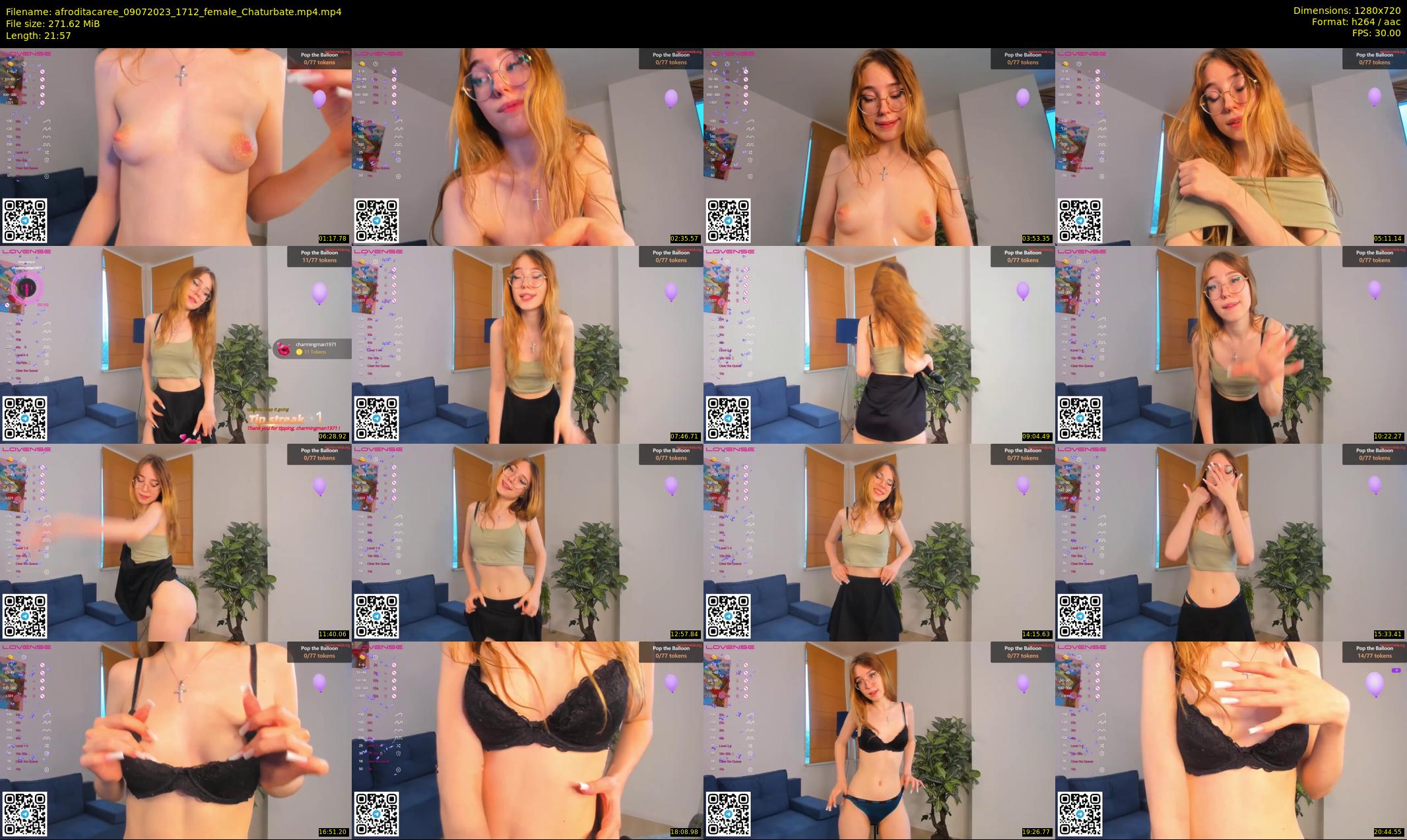 afroditacaree — 22 minute Chaturbate female cam show recording, 720p, Jul 9, 2023