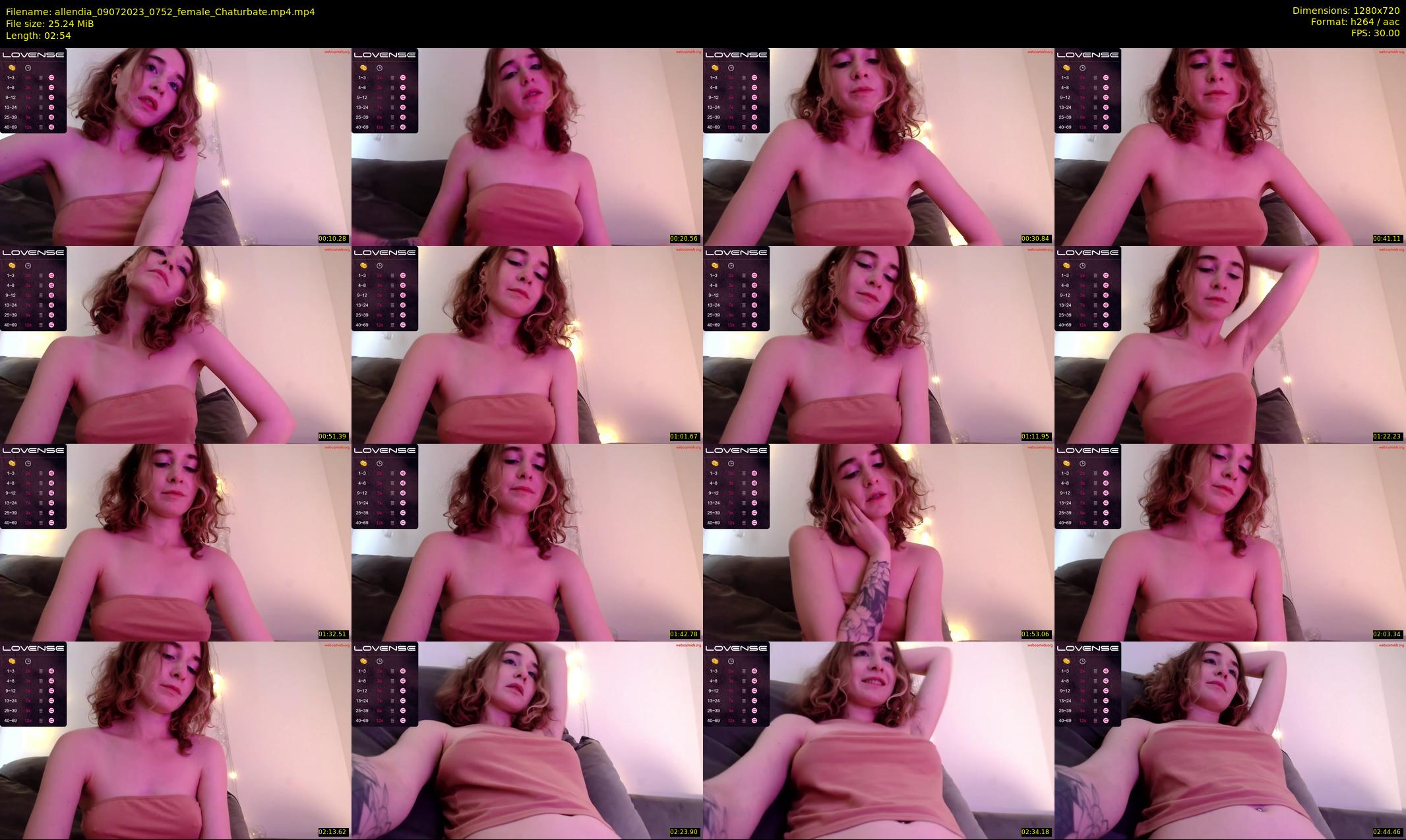 allendia — 3 minute Chaturbate female cam show recording, 720p, Jul 9, 2023