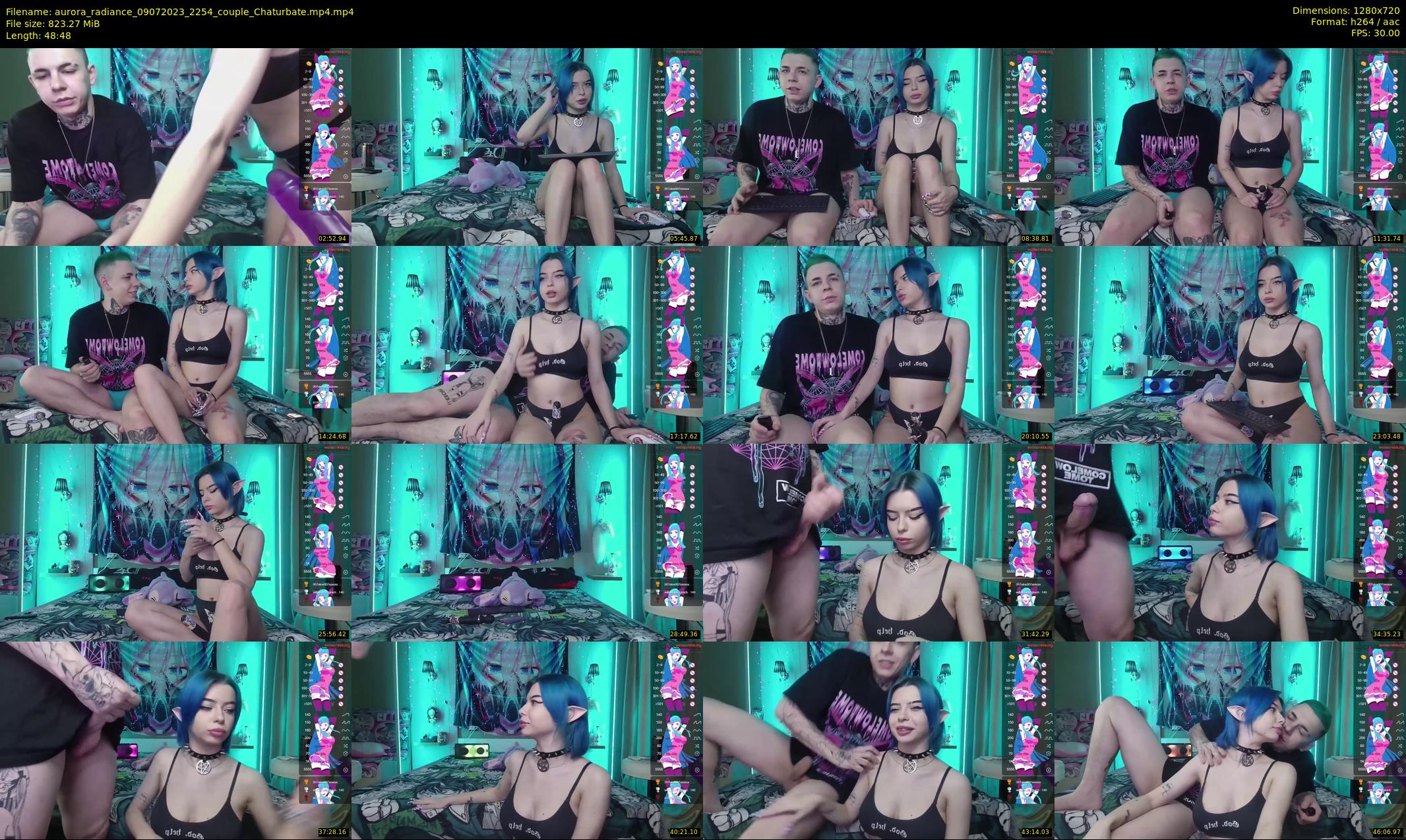 aurora_radiance — 49 minute Chaturbate couple cam show recording, 720p, Jul 9, 2023