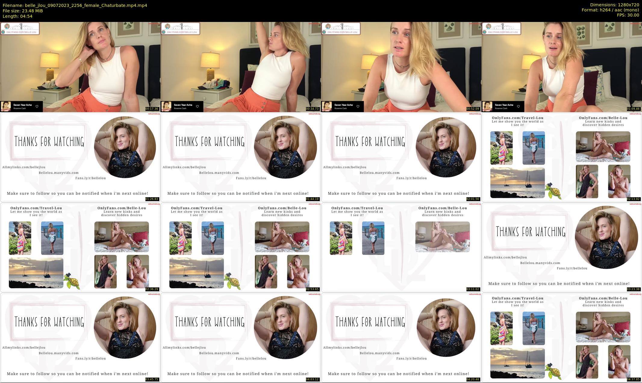 belle_jlou — 5 minute Chaturbate female cam show recording, 720p, Jul 9, 2023