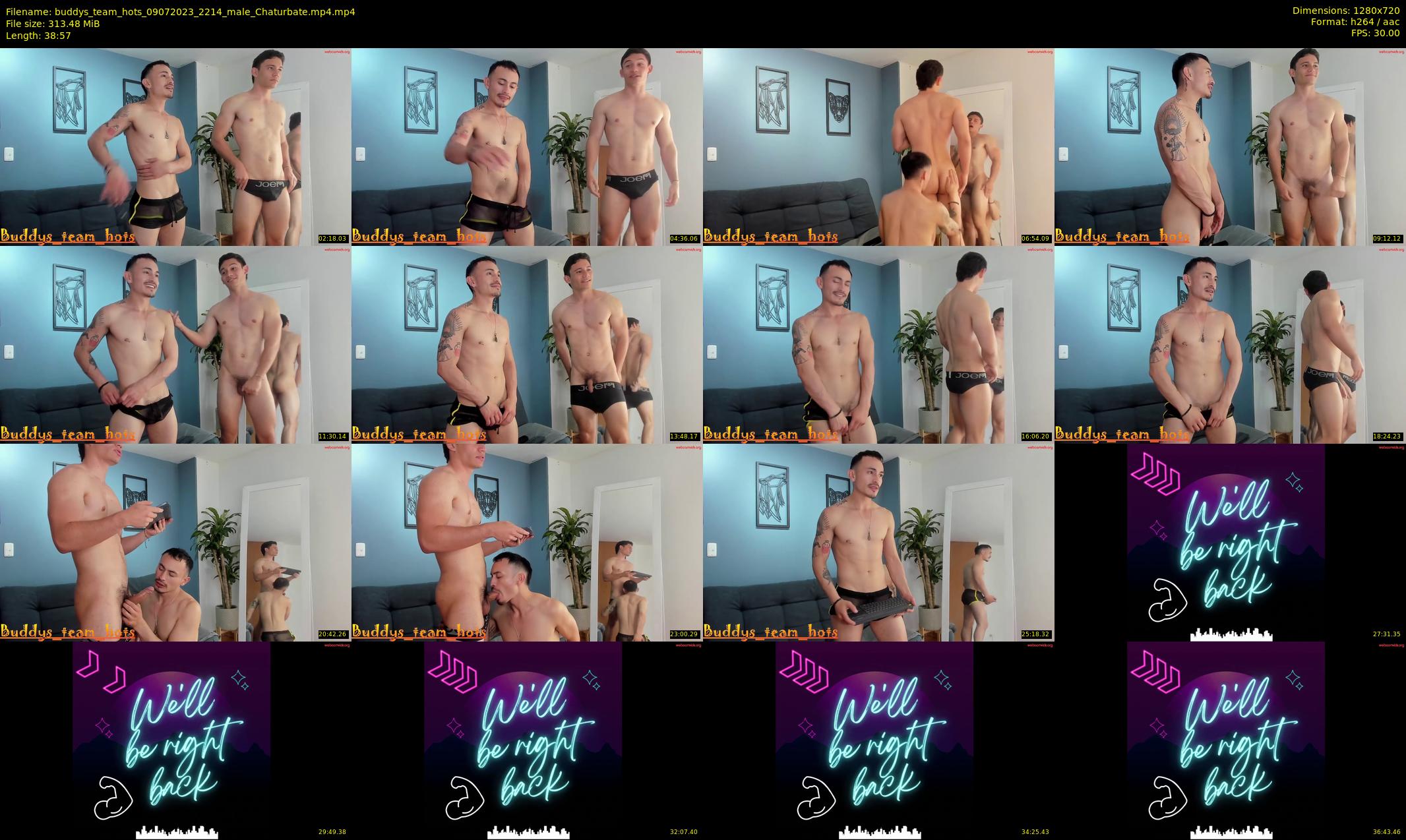 buddys_team_hots — 39 minute Chaturbate couple cam show recording, 720p, Jul 9, 2023