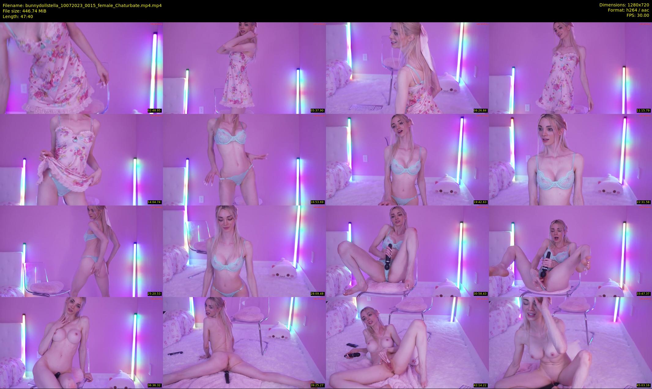 bunnydollstella — 48 minute Chaturbate female cam show recording, 720p, Jul 10, 2023