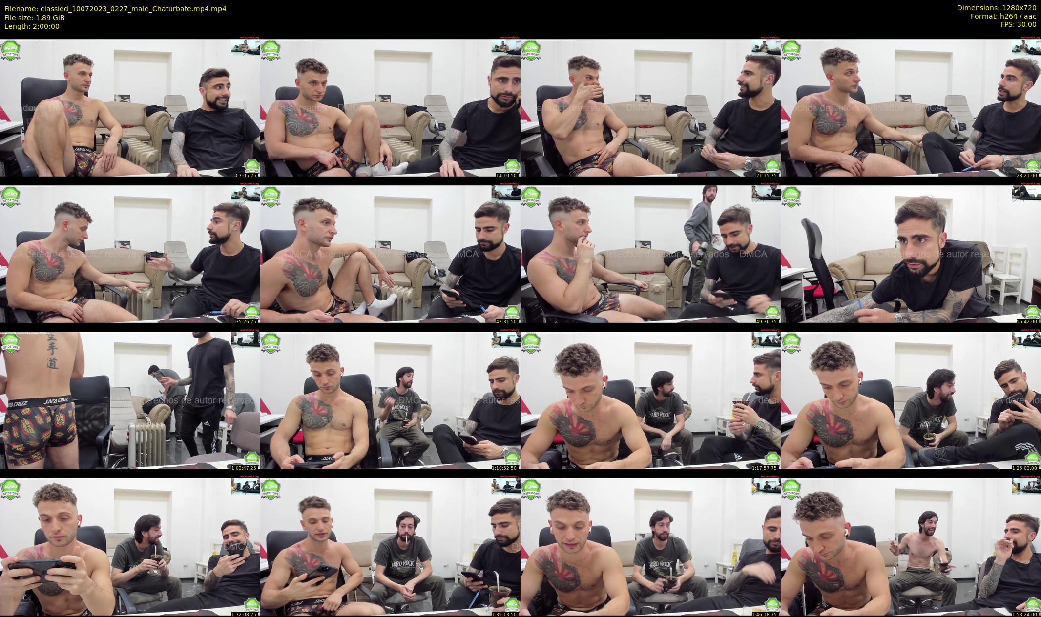 classied — 120 minute Chaturbate male cam show recording, 720p, Jul 10, 2023