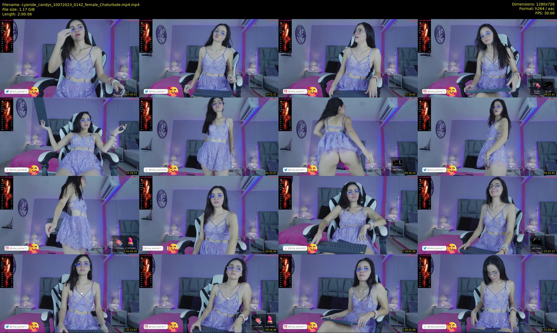cyanide_candys — 121 minute Chaturbate female cam show recording, 720p, Jul 10, 2023