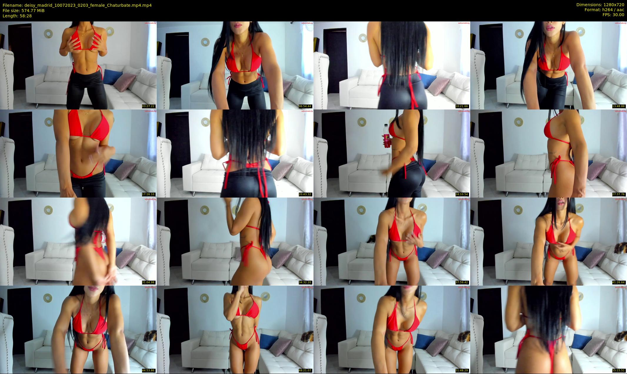 deisy_madrid — 59 minute Chaturbate female cam show recording, 720p, Jul 10, 2023