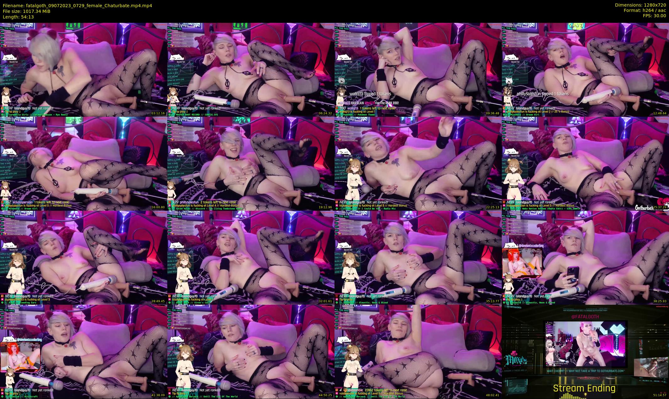 fatalgoth — 55 minute Chaturbate couple cam show recording, 720p, Jul 9, 2023
