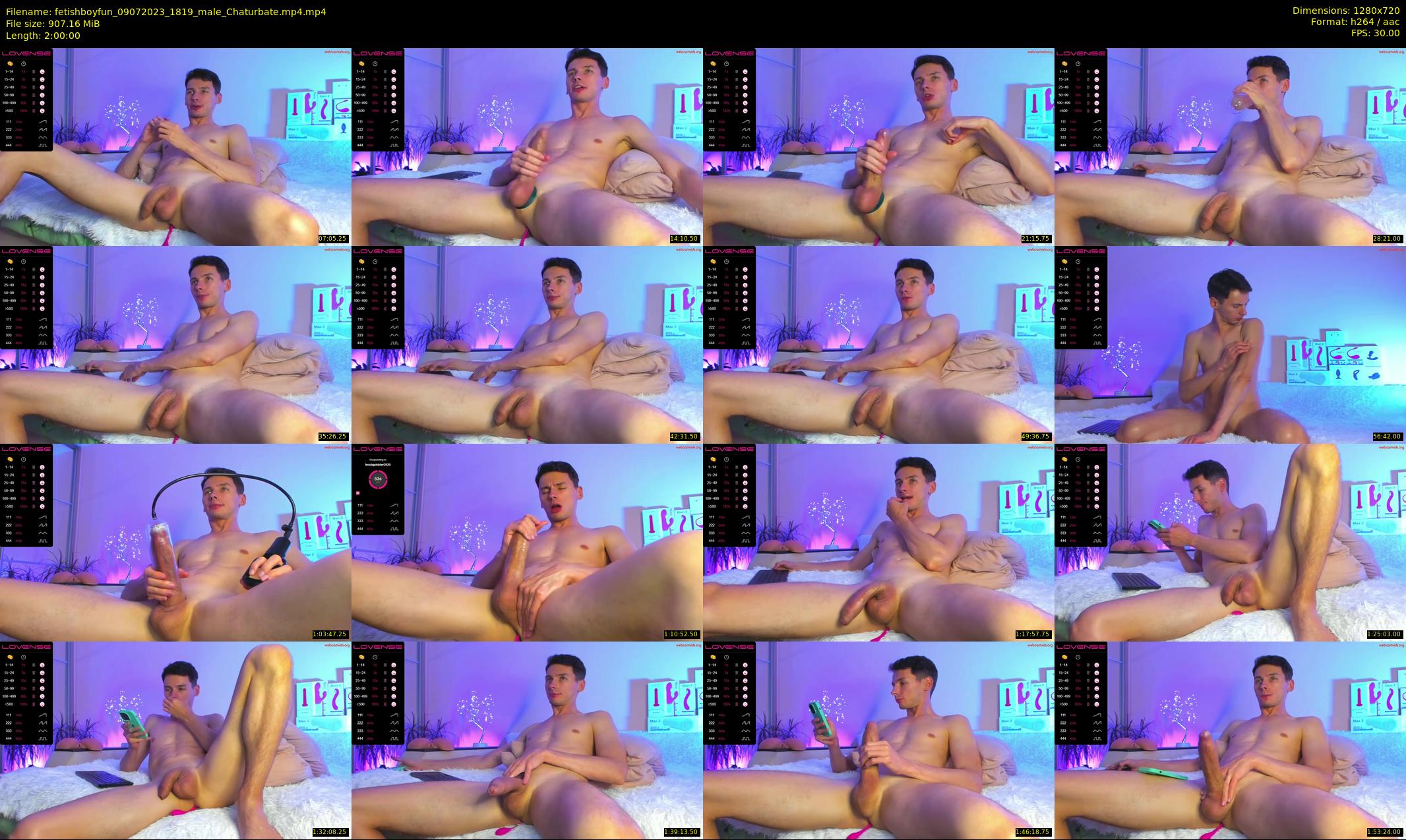 fetishboyfun — 120 minute Chaturbate male cam show recording, 720p, Jul 9, 2023