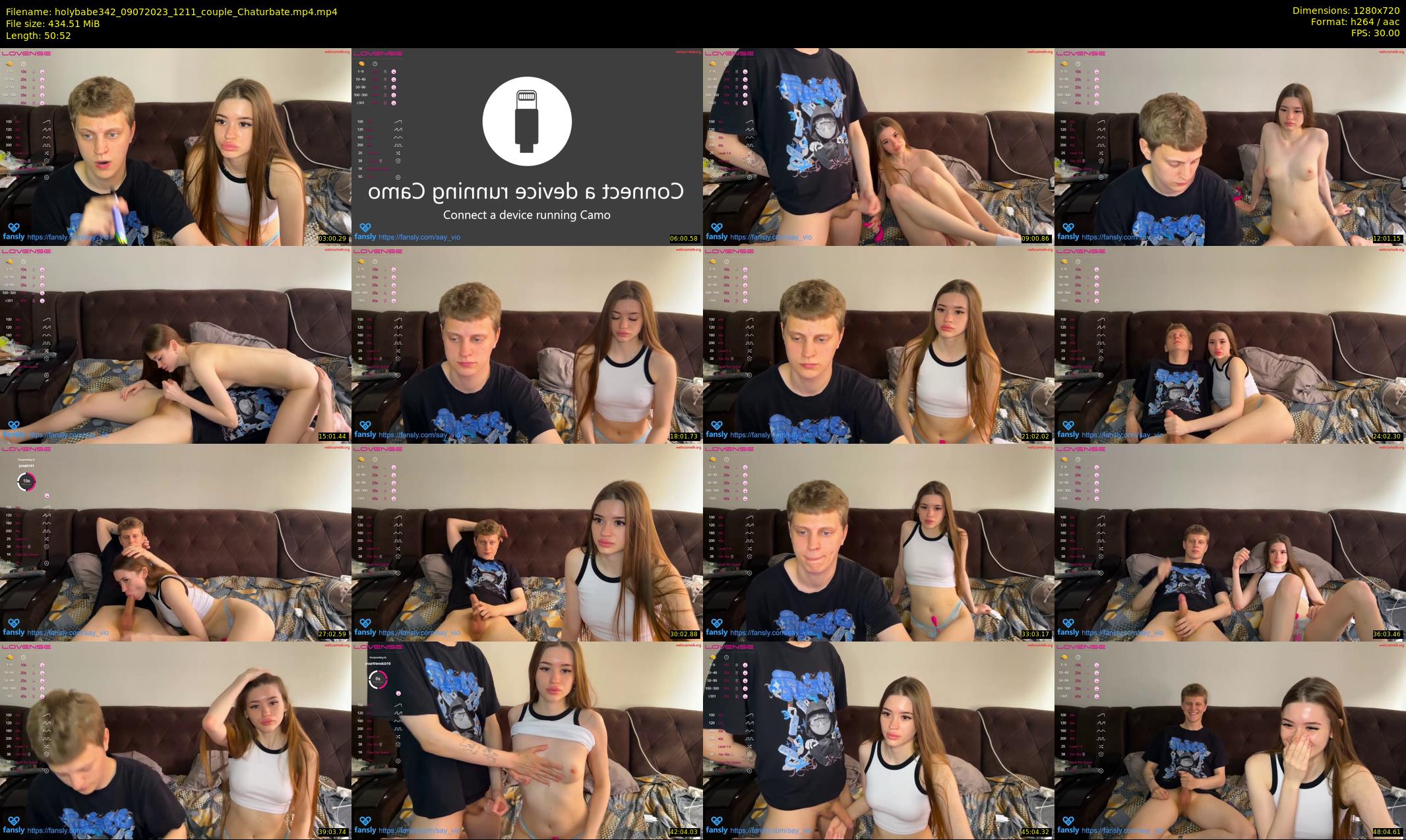holybabe342 — 51 minute Chaturbate couple cam show recording, 720p, Jul 9, 2023