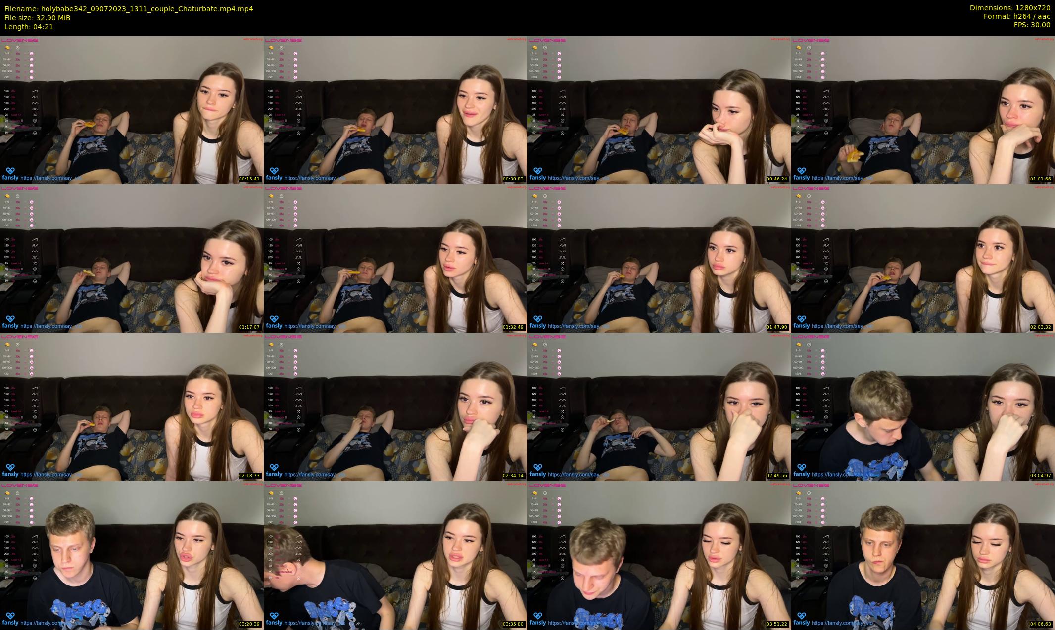 holybabe342 — 5 minute Chaturbate couple cam show recording, 720p, Jul 9, 2023