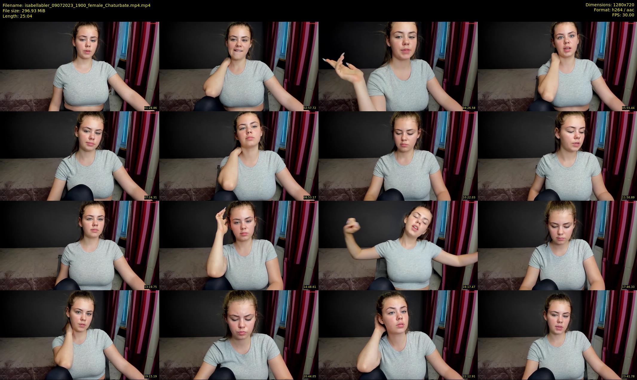 isabellabler — 26 minute Chaturbate female cam show recording, 720p, Jul 9, 2023