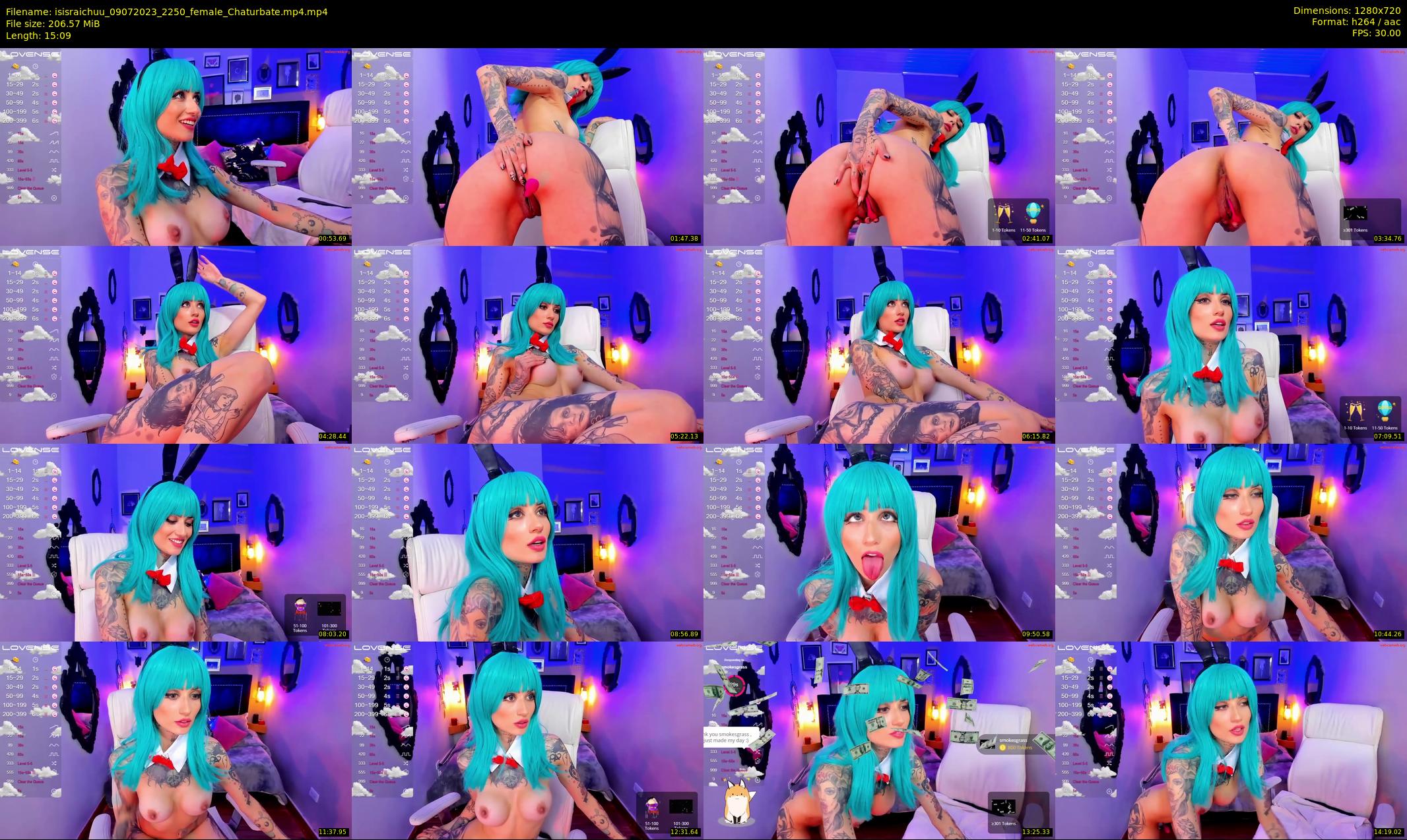 isisraichuu — 16 minute Chaturbate female cam show recording, 720p, Jul 9, 2023