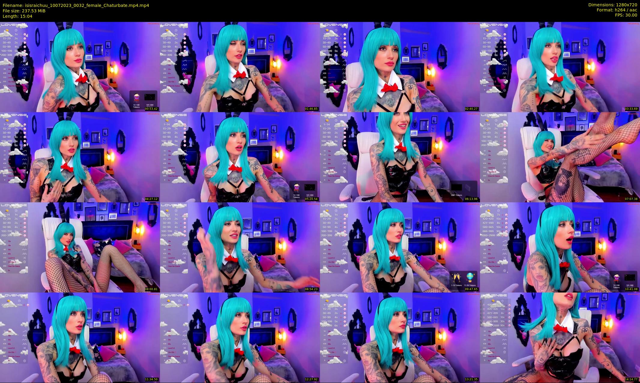 isisraichuu — 16 minute Chaturbate female cam show recording, 720p, Jul 10, 2023