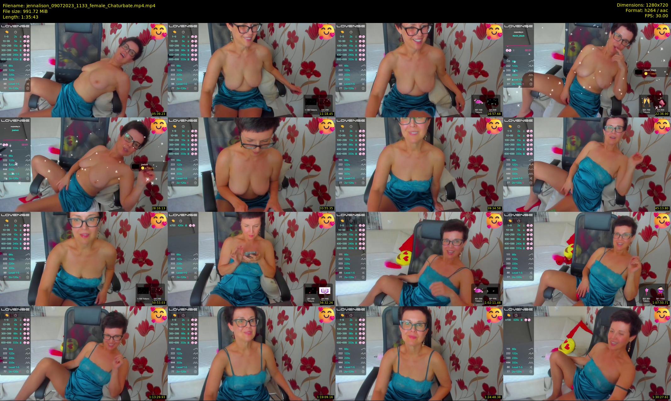 jennalison — 96 minute Chaturbate female cam show recording, 720p, Jul 9, 2023