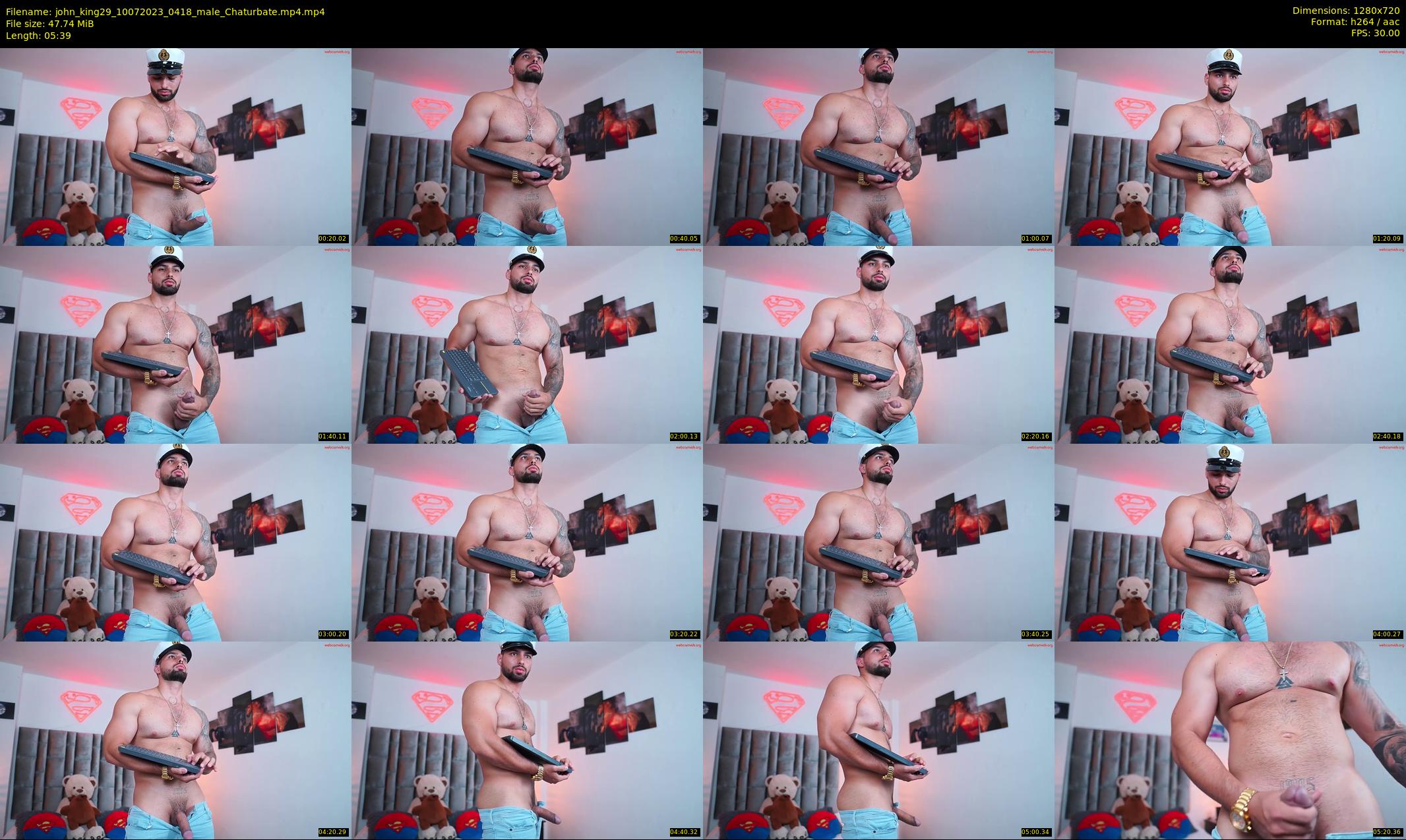 john_king29 — 6 minute Chaturbate male cam show recording, 720p, Jul 10, 2023
