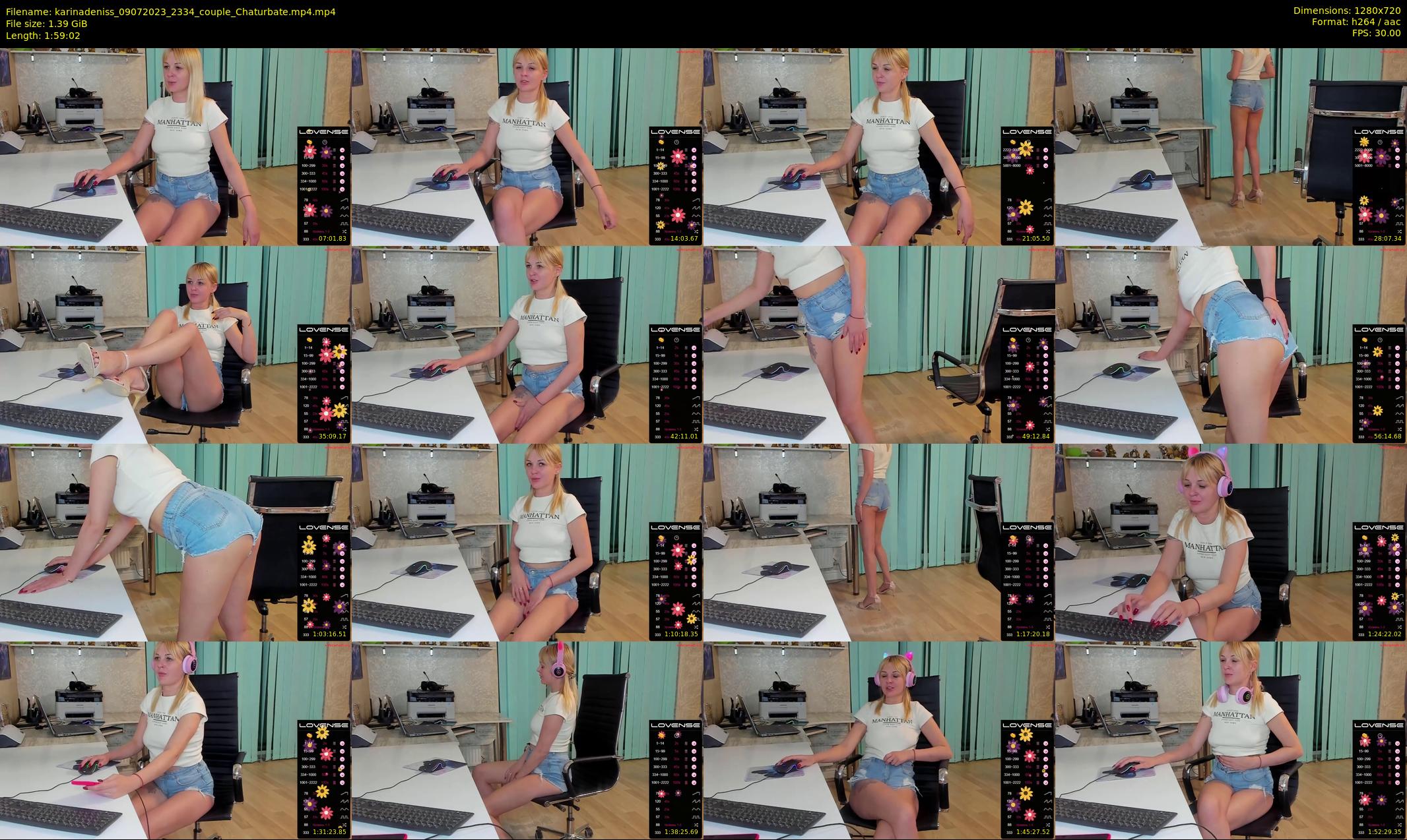 karinadeniss — 120 minute Chaturbate couple cam show recording, 720p, Jul 9, 2023