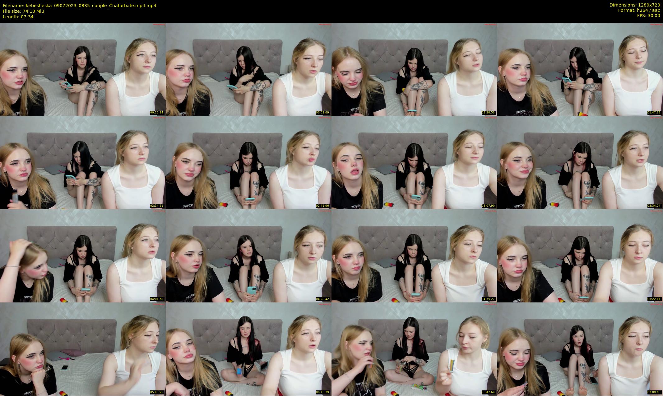 kebesheska — 8 minute Chaturbate couple cam show recording, 720p, Jul 9, 2023