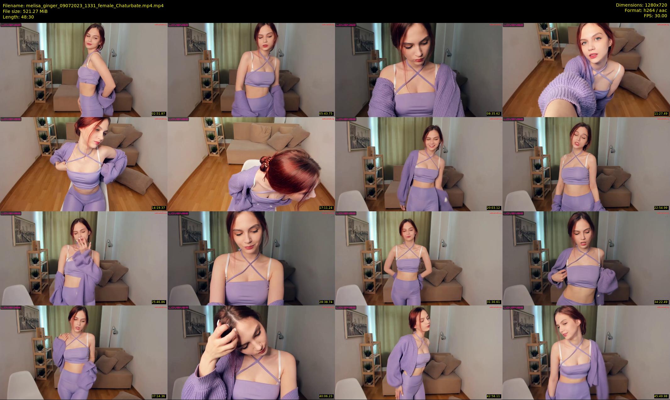 melisa_ginger — 49 minute Chaturbate female cam show recording, 720p, Jul 9, 2023