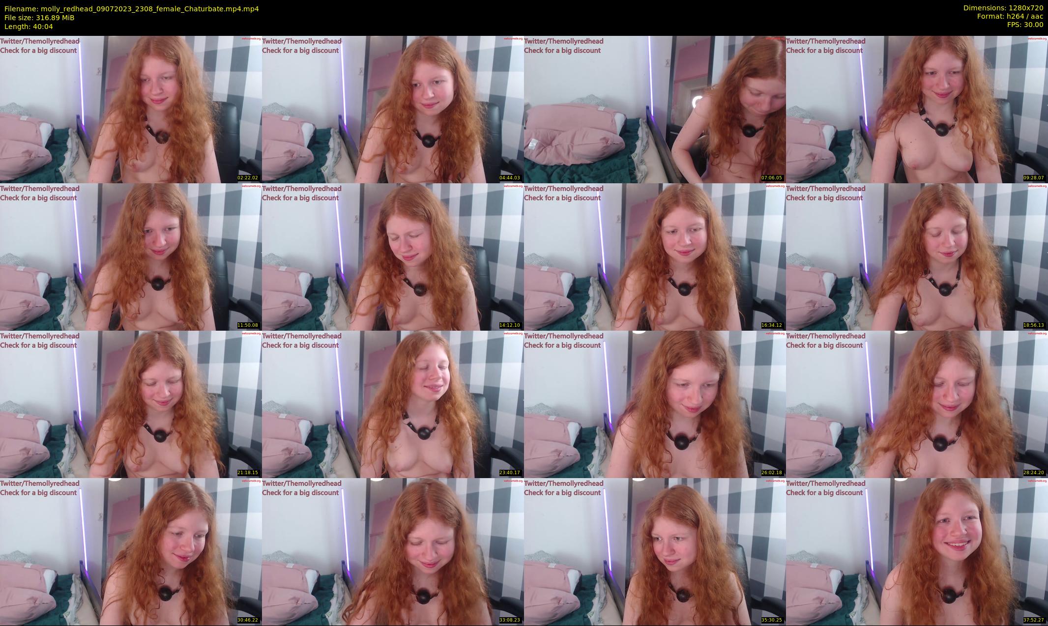 molly_redhead — 41 minute Chaturbate female cam show recording, 720p, Jul 9, 2023