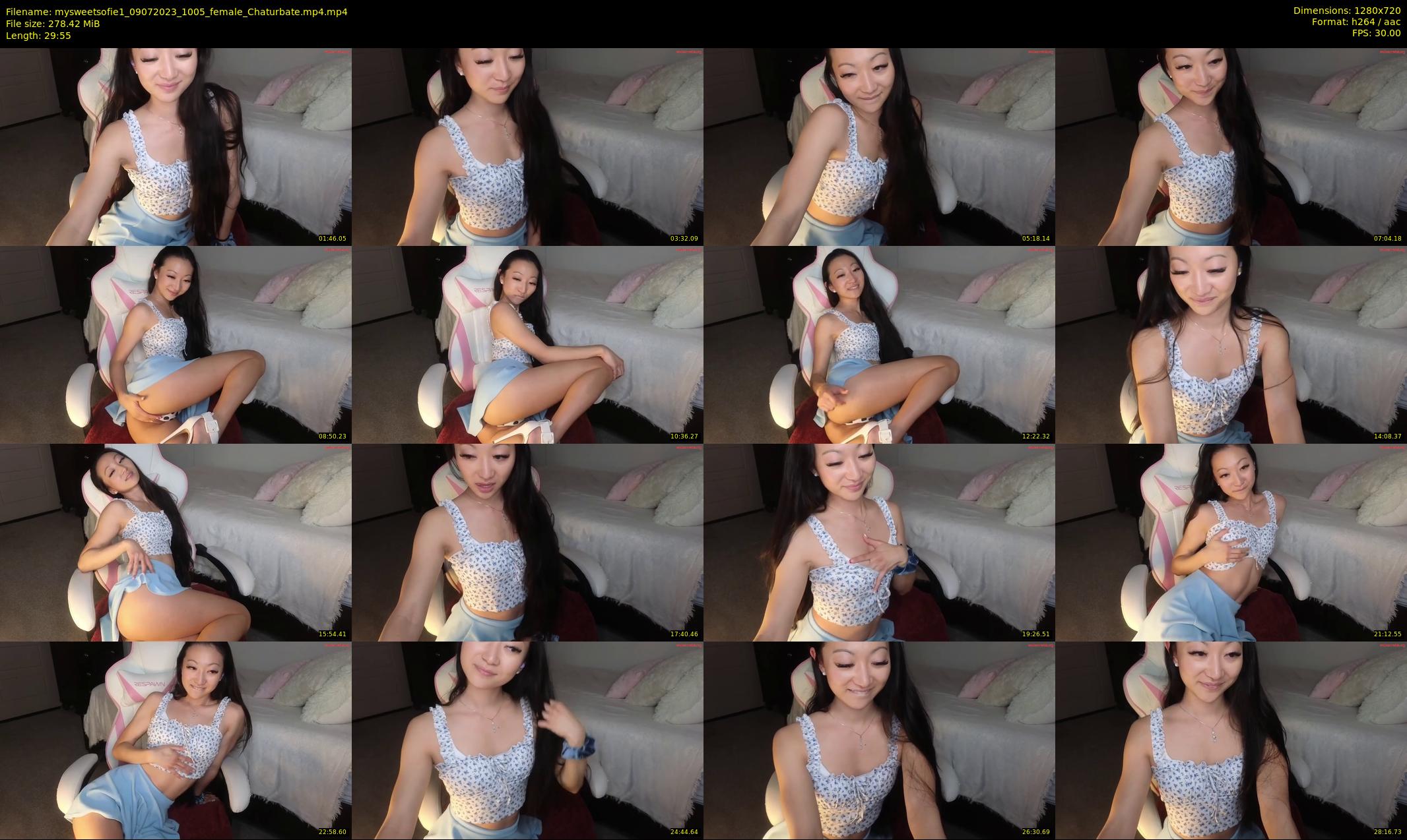 mysweetsofie1 — 30 minute Chaturbate female cam show recording, 720p, Jul 9, 2023