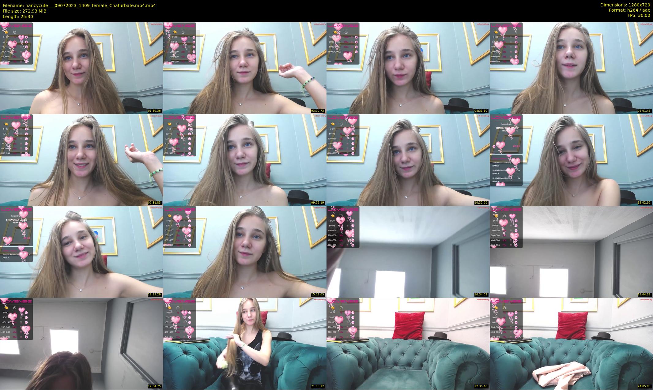 nancycute__ — 26 minute Chaturbate female cam show recording, 720p, Jul 9, 2023