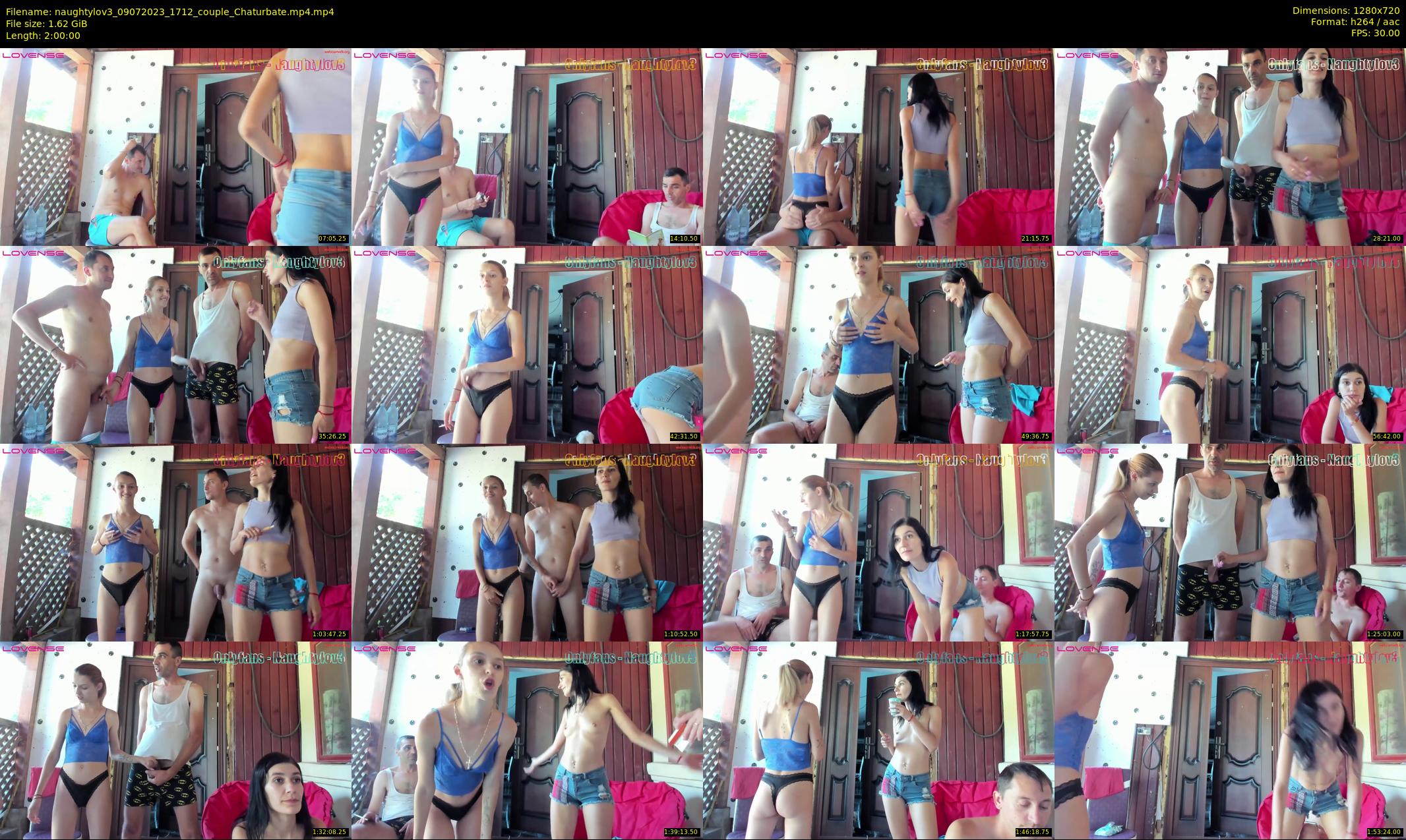 naughtylov3 — 120 minute Chaturbate couple cam show recording, 720p, Jul 9, 2023