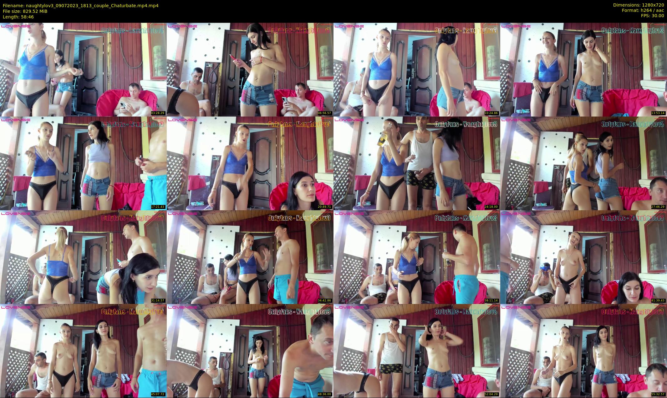 naughtylov3 — 59 minute Chaturbate couple cam show recording, 720p, Jul 9, 2023