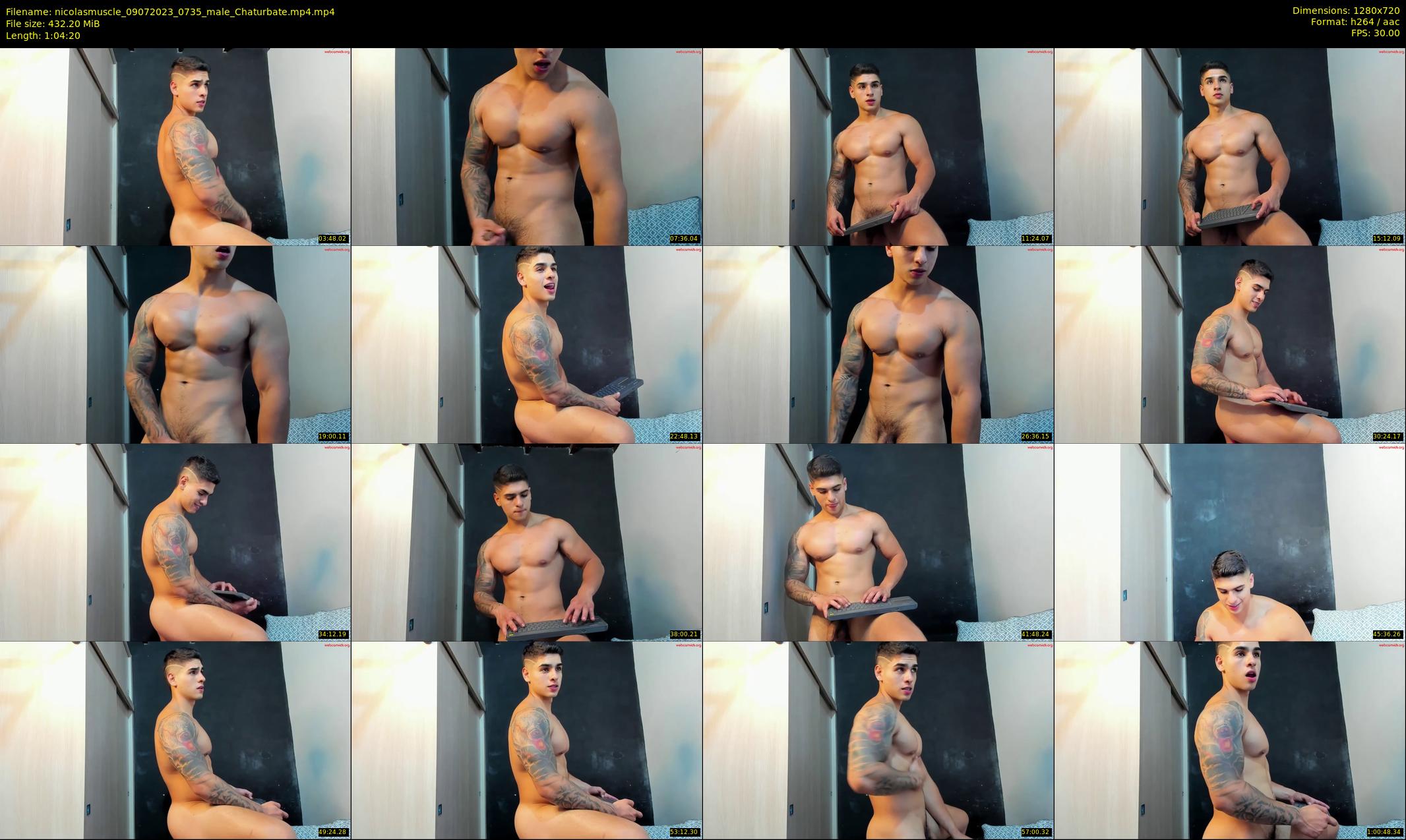 nicolasmuscle — 65 minute Chaturbate male cam show recording, 720p, Jul 9, 2023