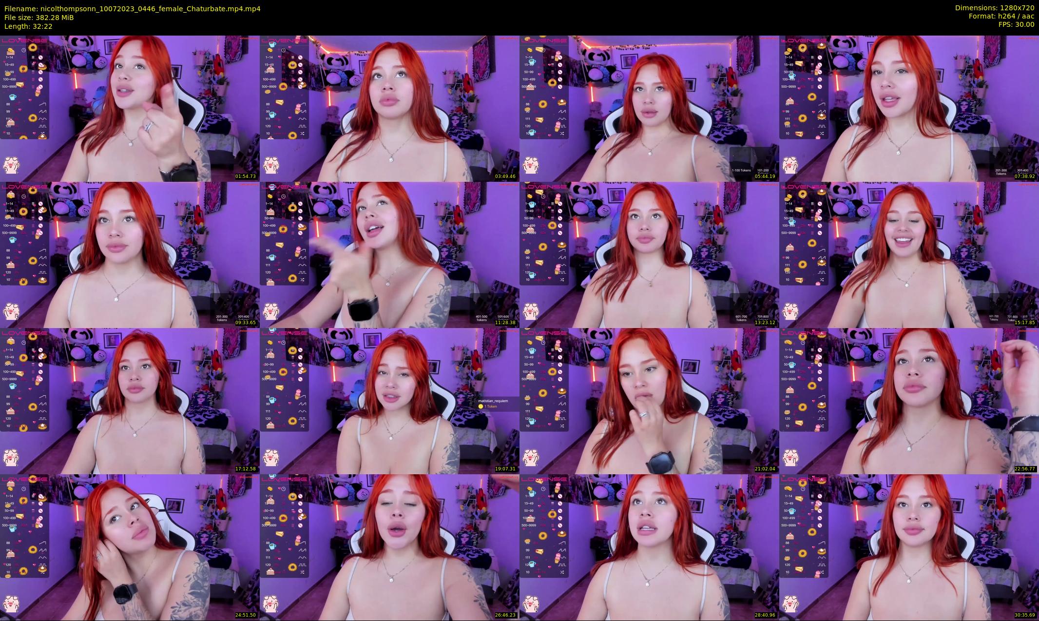 nicolthompsonn — 33 minute Chaturbate female cam show recording, 720p, Jul 10, 2023