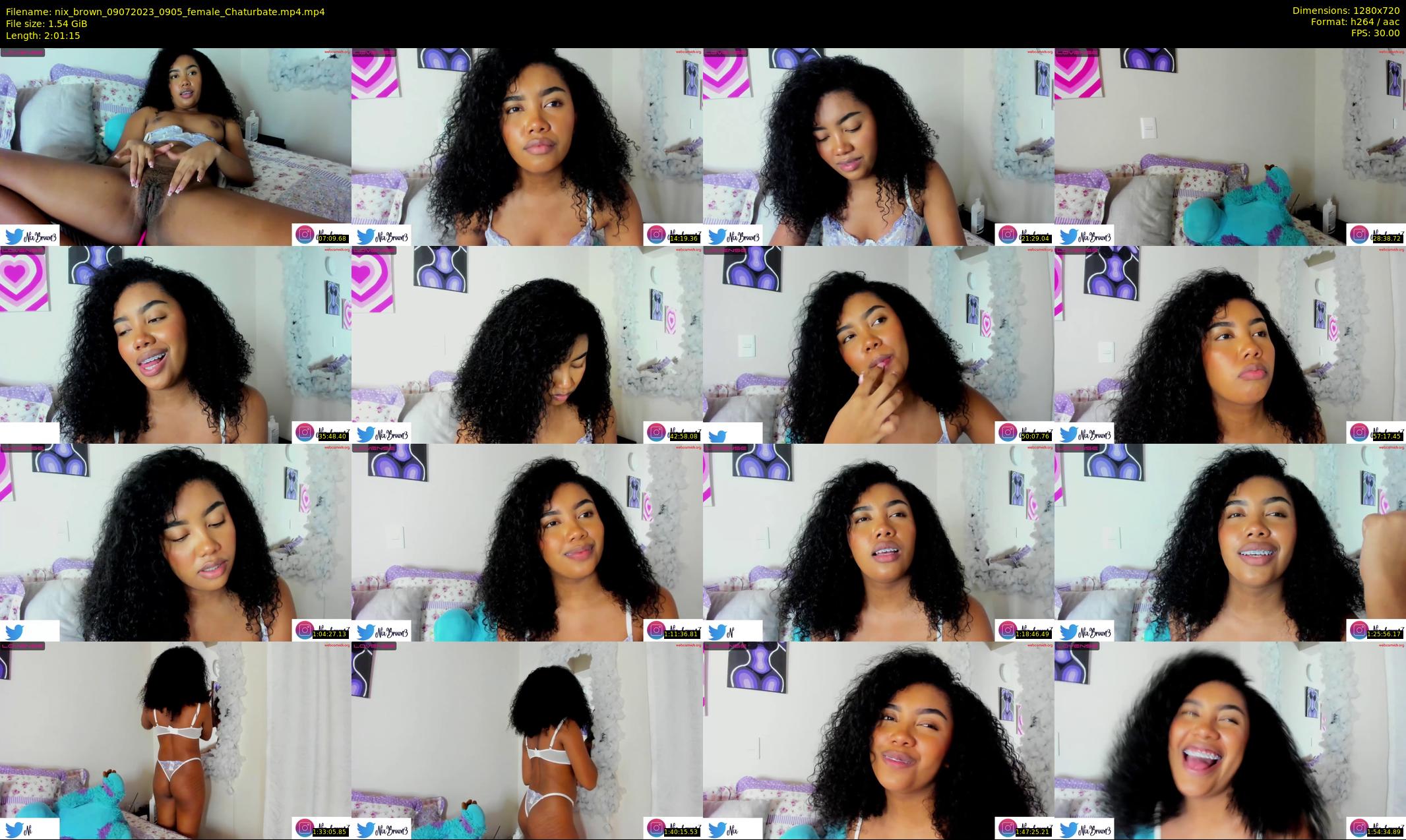 nix_brown — 122 minute Chaturbate female cam show recording, 720p, Jul 9, 2023