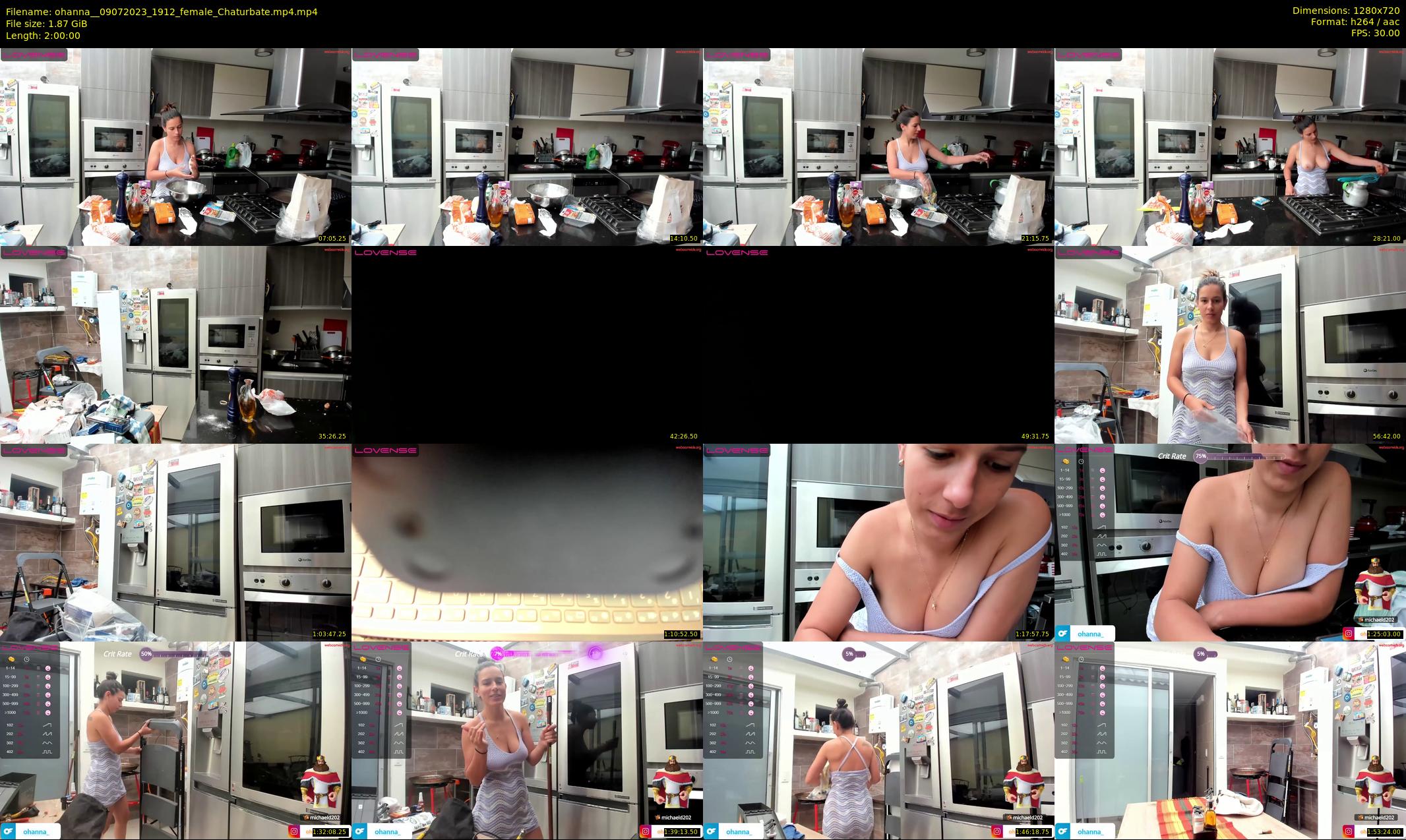 ohanna_ — 120 minute Chaturbate female cam show recording, 720p, Jul 9, 2023