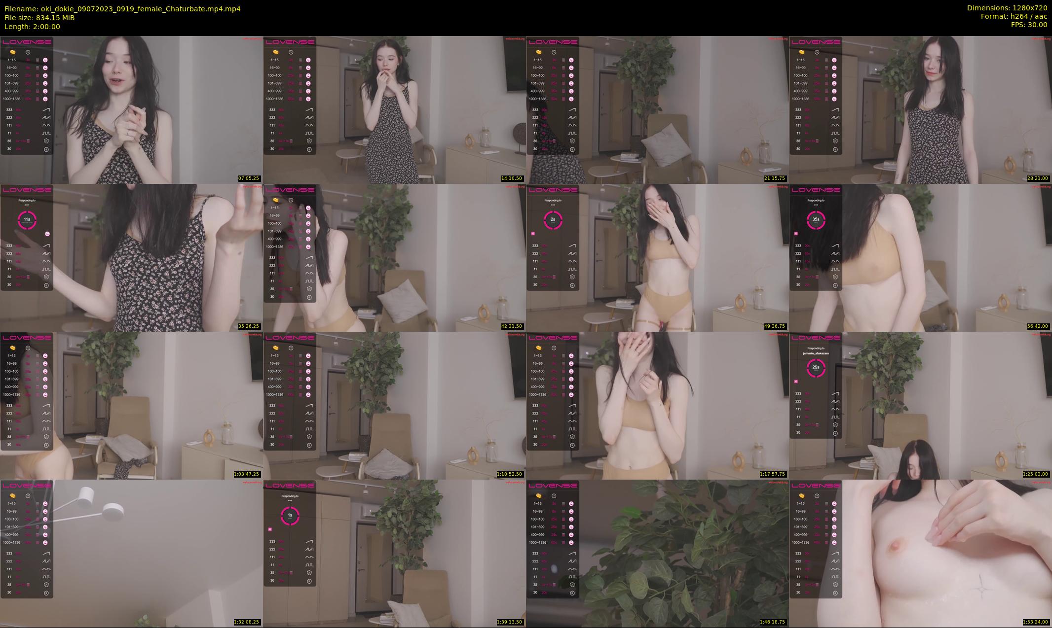 oki_dokie — 120 minute Chaturbate female cam show recording, 720p, Jul 9, 2023