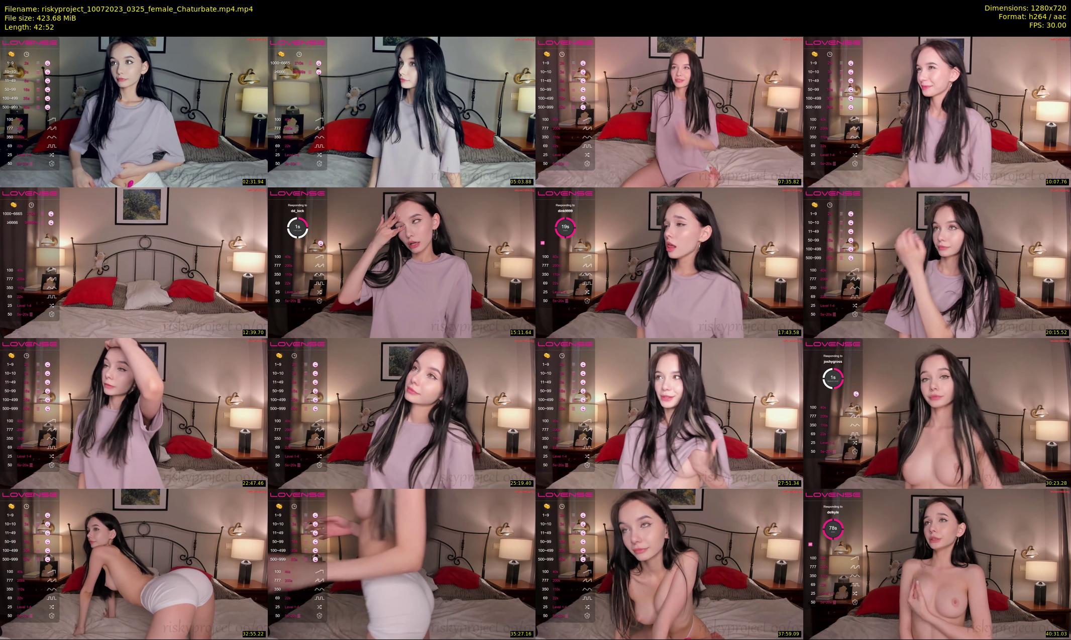 riskyproject — 43 minute Chaturbate couple cam show recording, 720p, Jul 10, 2023
