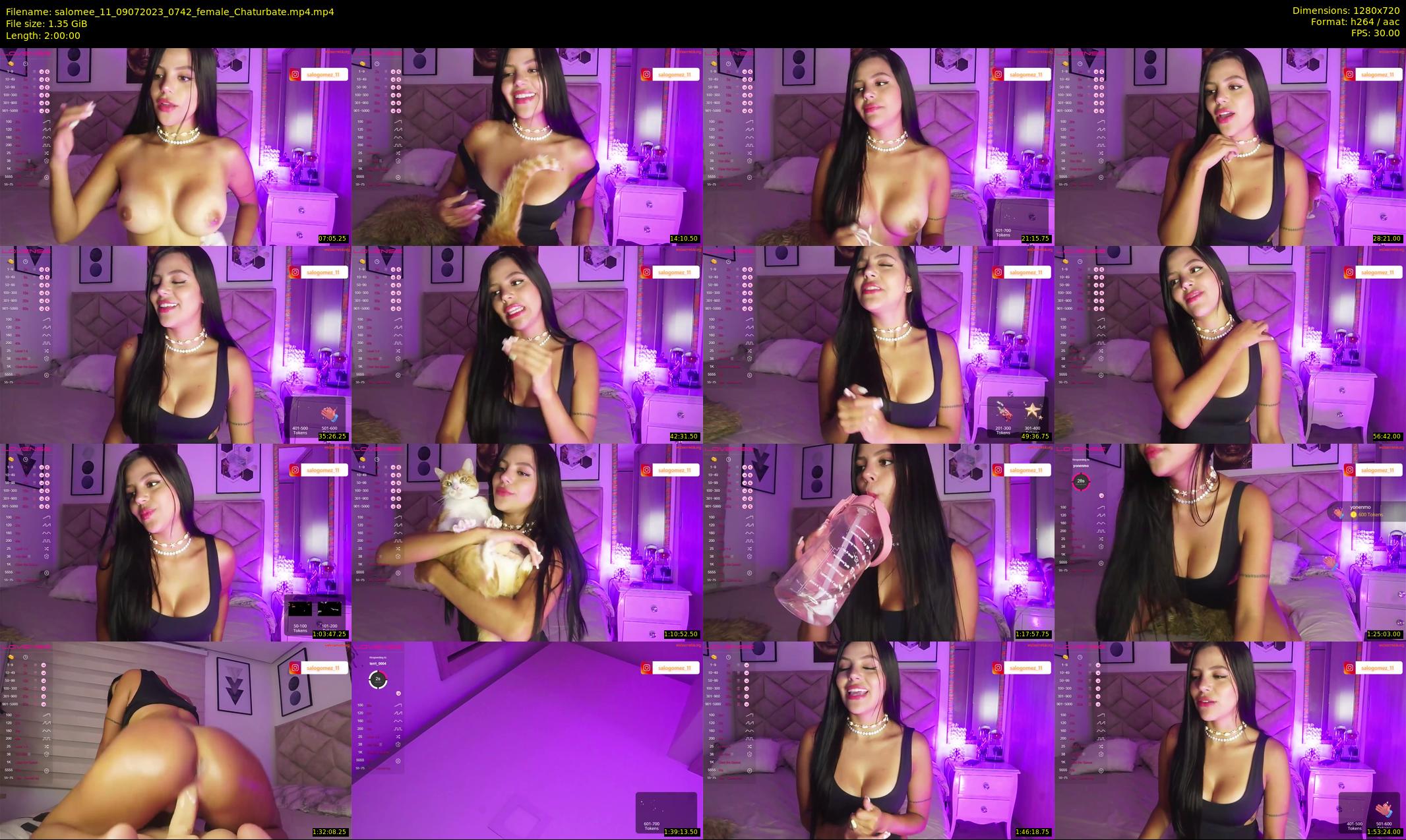 salomee_11 — 120 minute Chaturbate female cam show recording, 720p, Jul 9, 2023