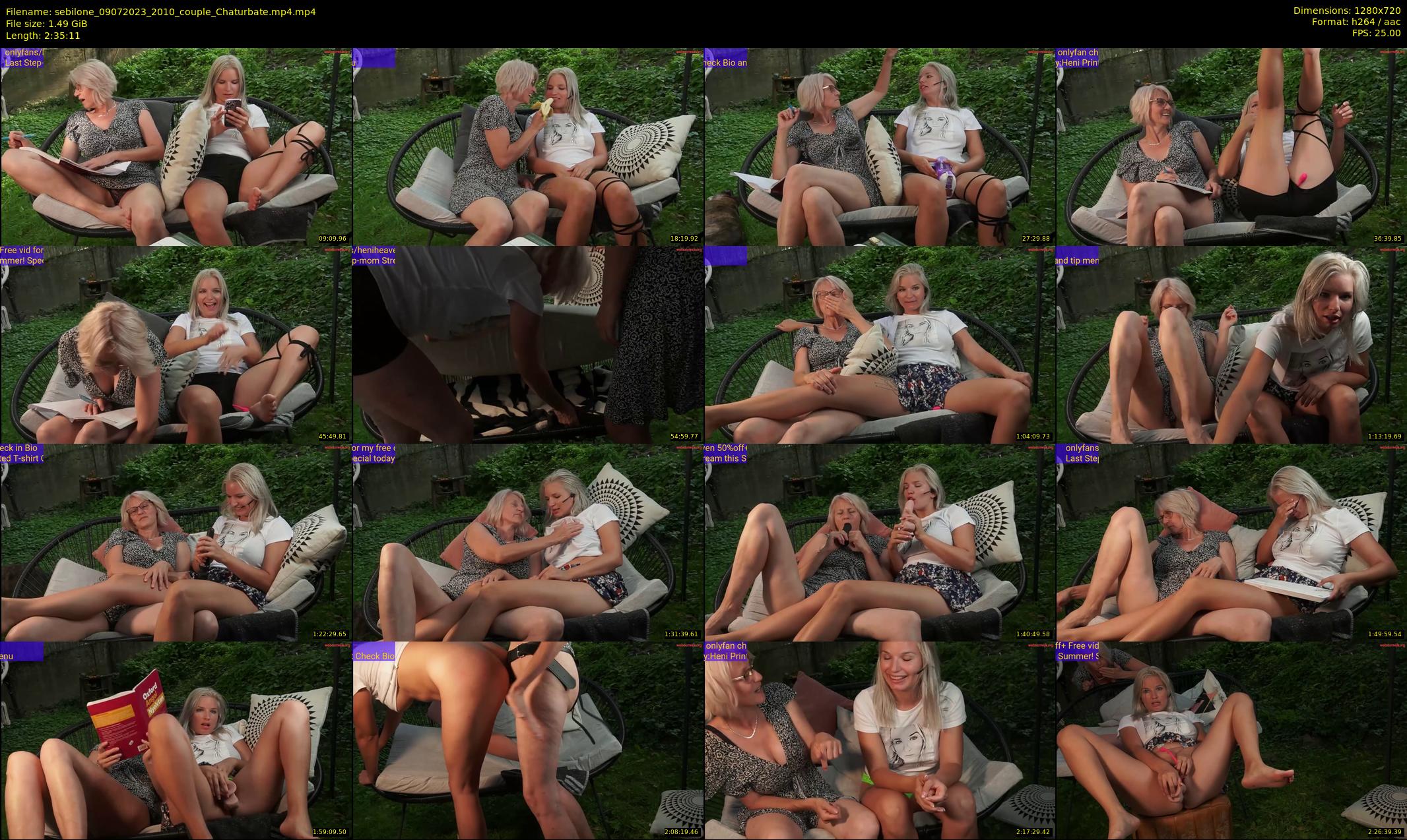sebilone — 156 minute Chaturbate couple cam show recording, 720p, Jul 9, 2023